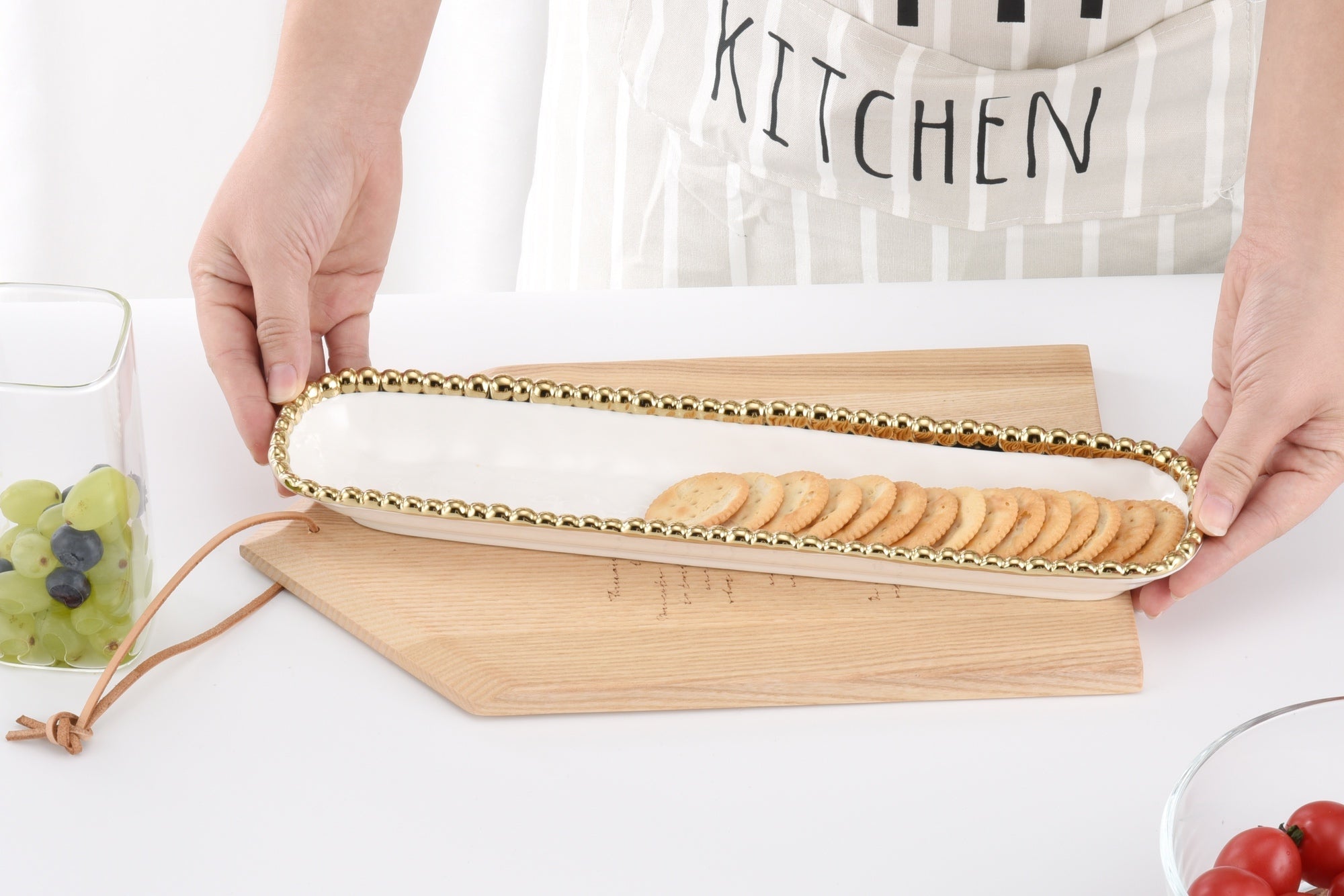 Golden Salerno Cracker Tray Pampa Bay