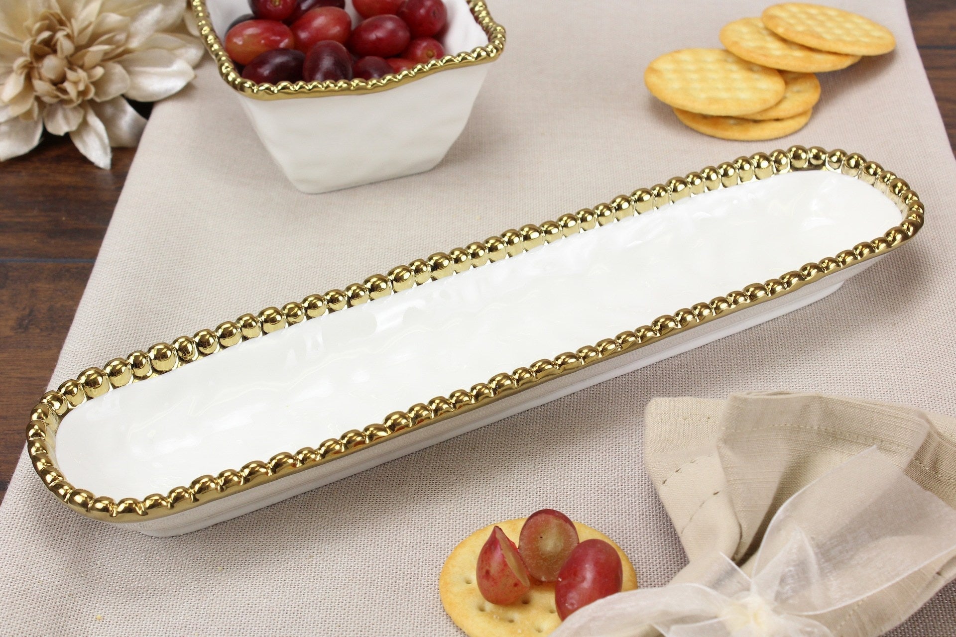 Golden Salerno Cracker Tray Pampa Bay