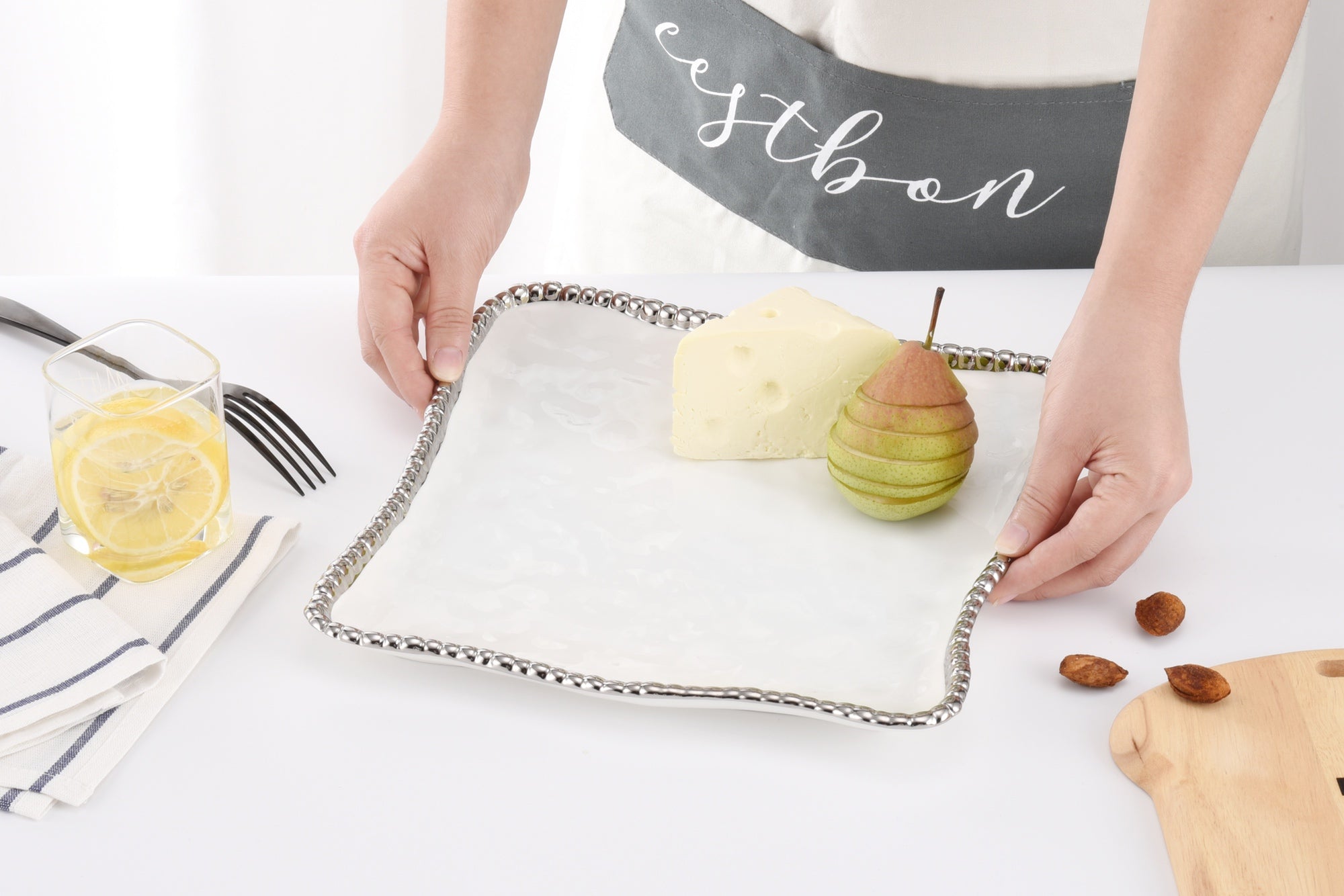 Salerno Square Serving Platter Pampa Bay