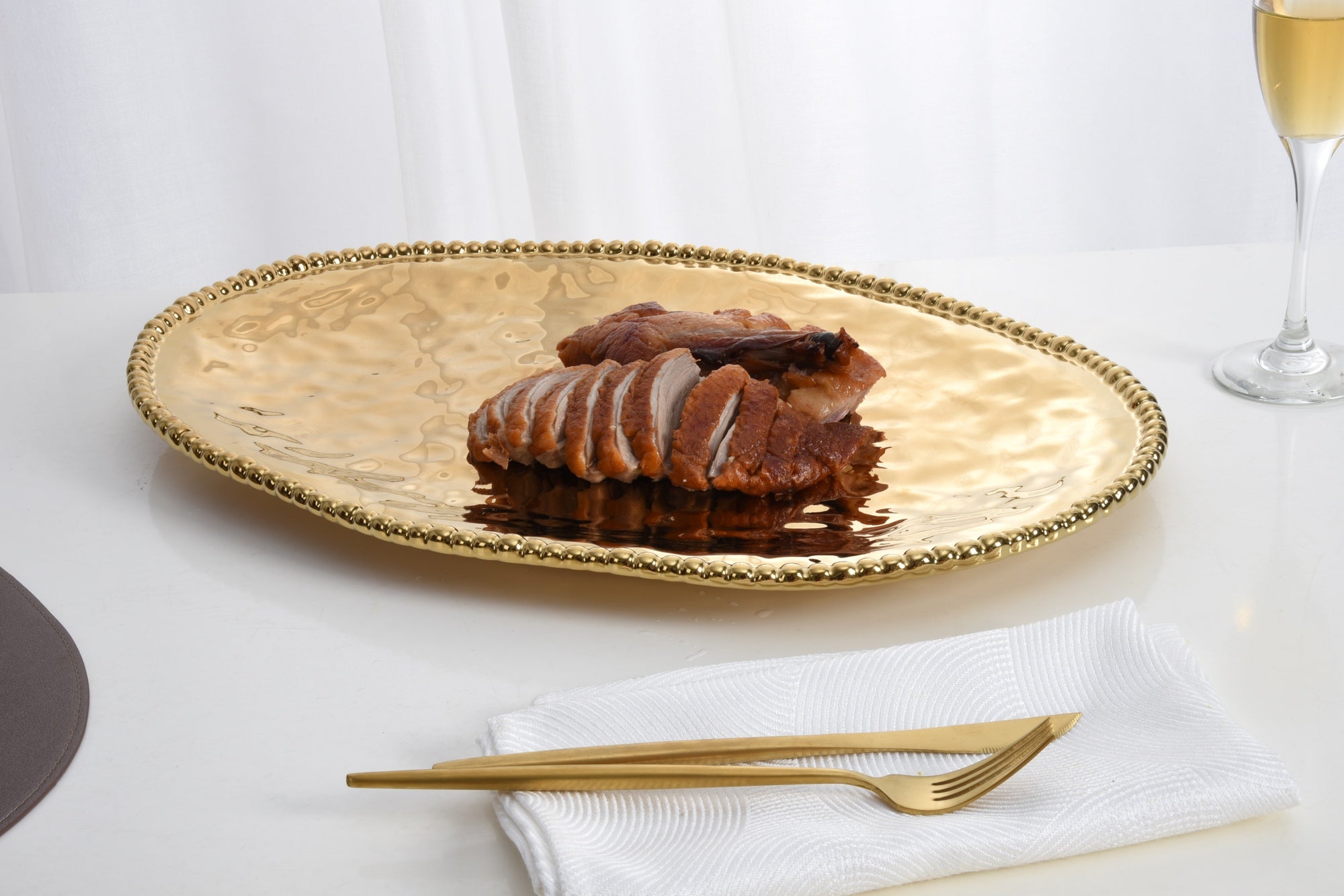 Monaco Large Oval Platter Pampa Bay