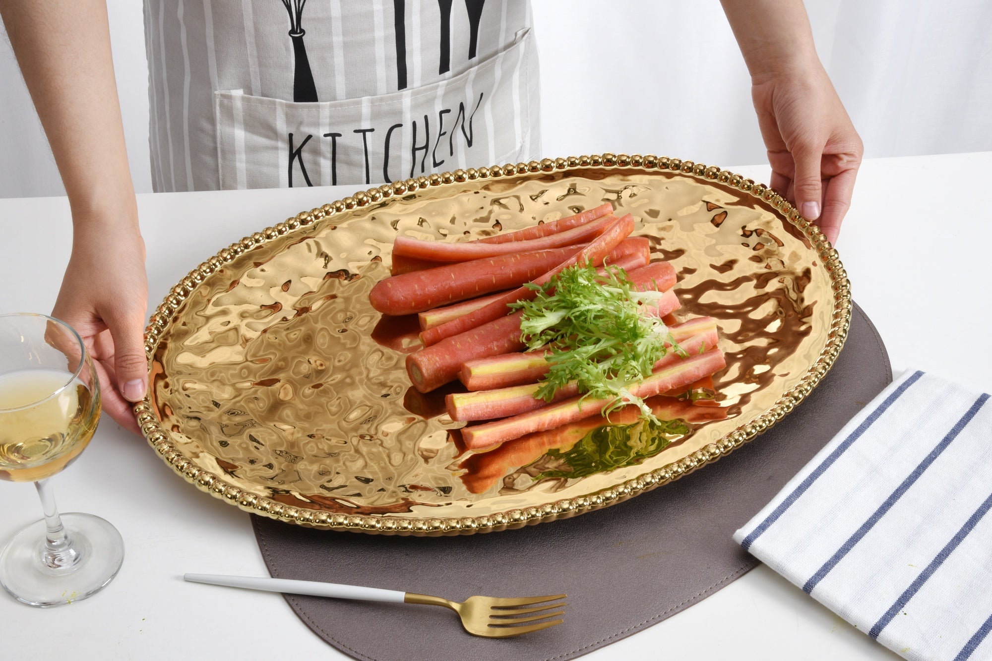 Monaco Large Oval Platter Pampa Bay