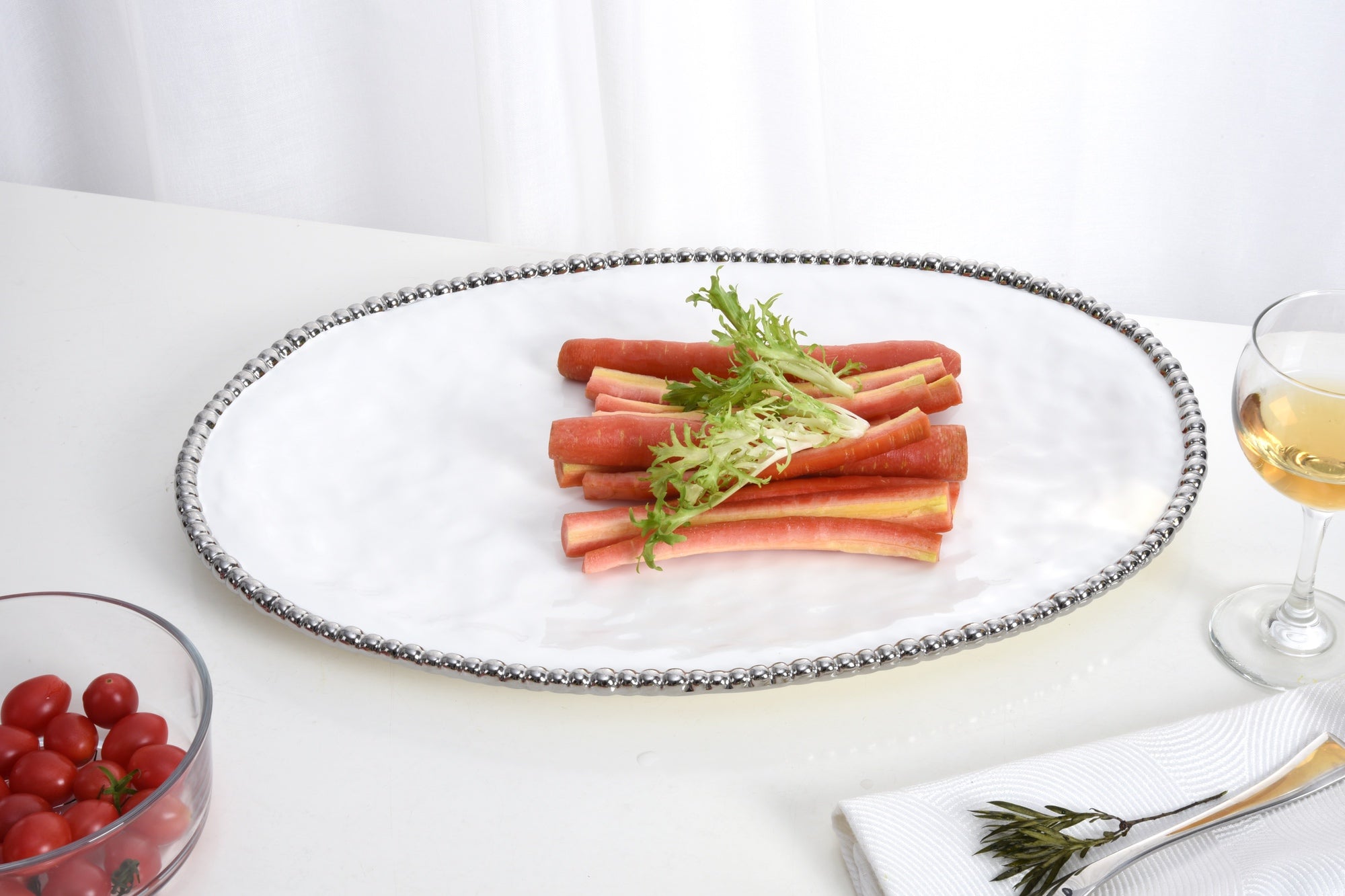 Salerno Large Oval Platter Pampa Bay