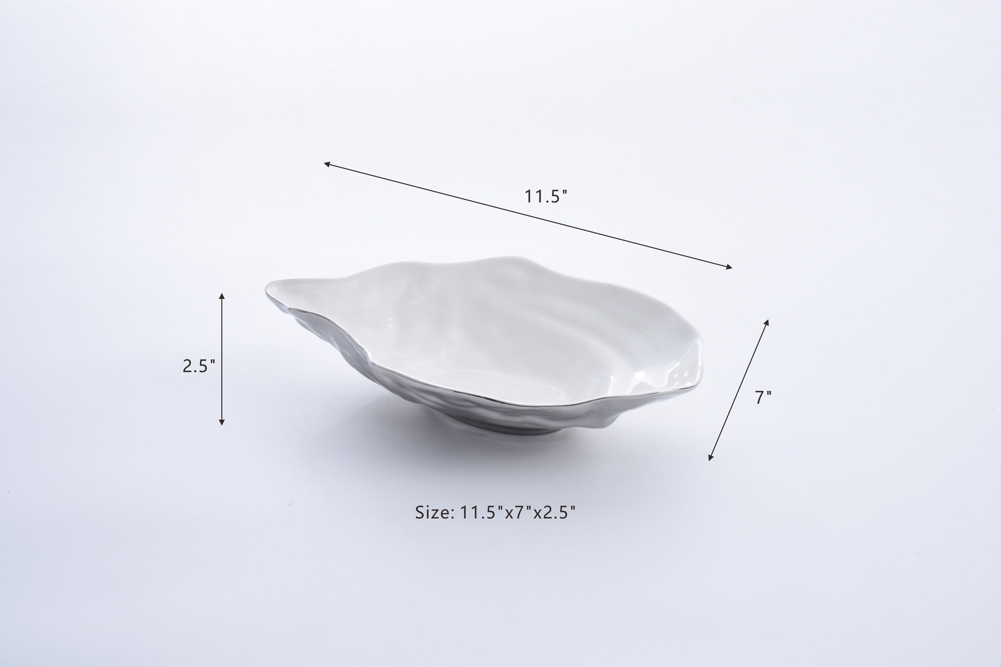 The Oysters Medium Oyster Bowl Titanium Exterior