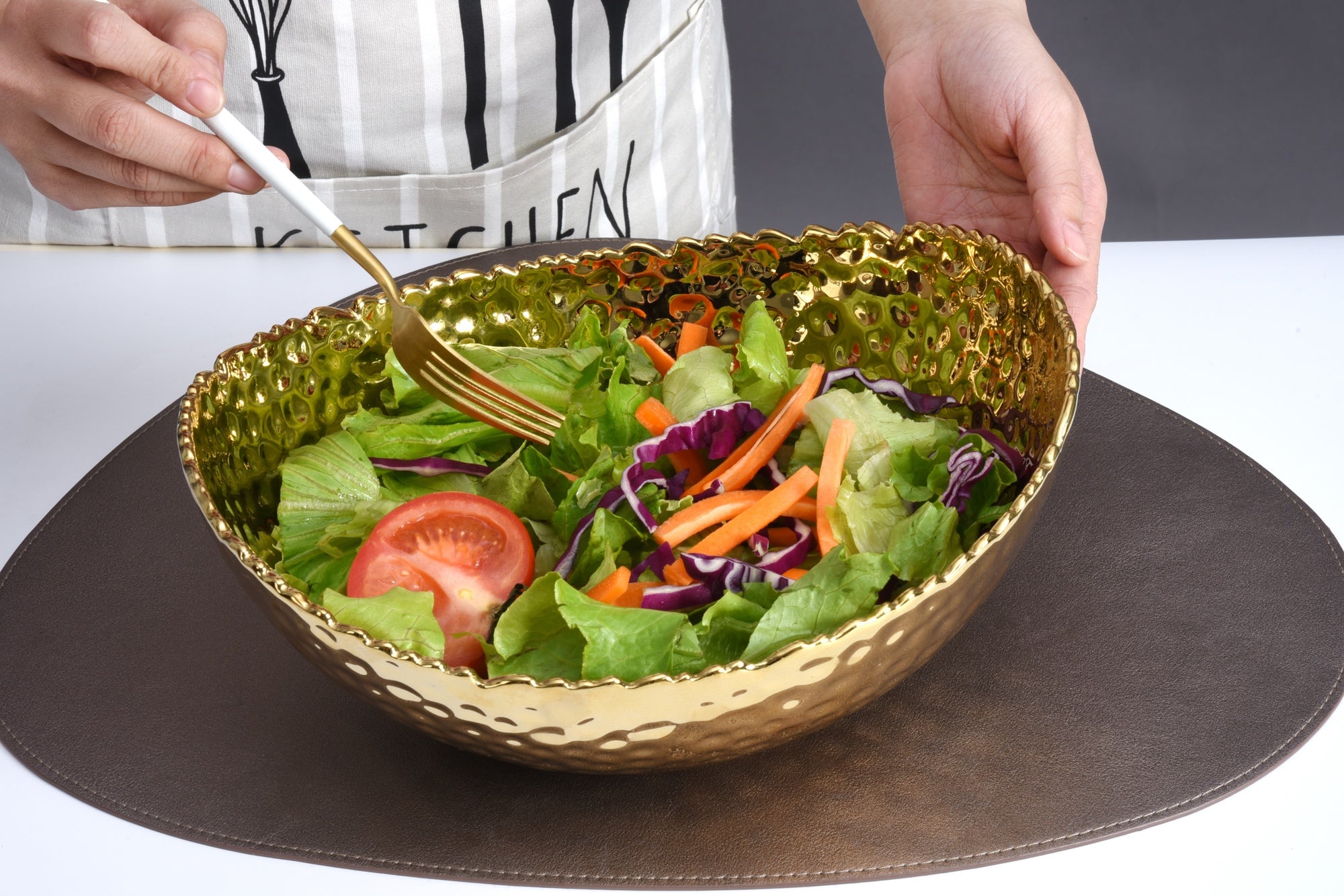 Golden Millennium Large Oval Bowl