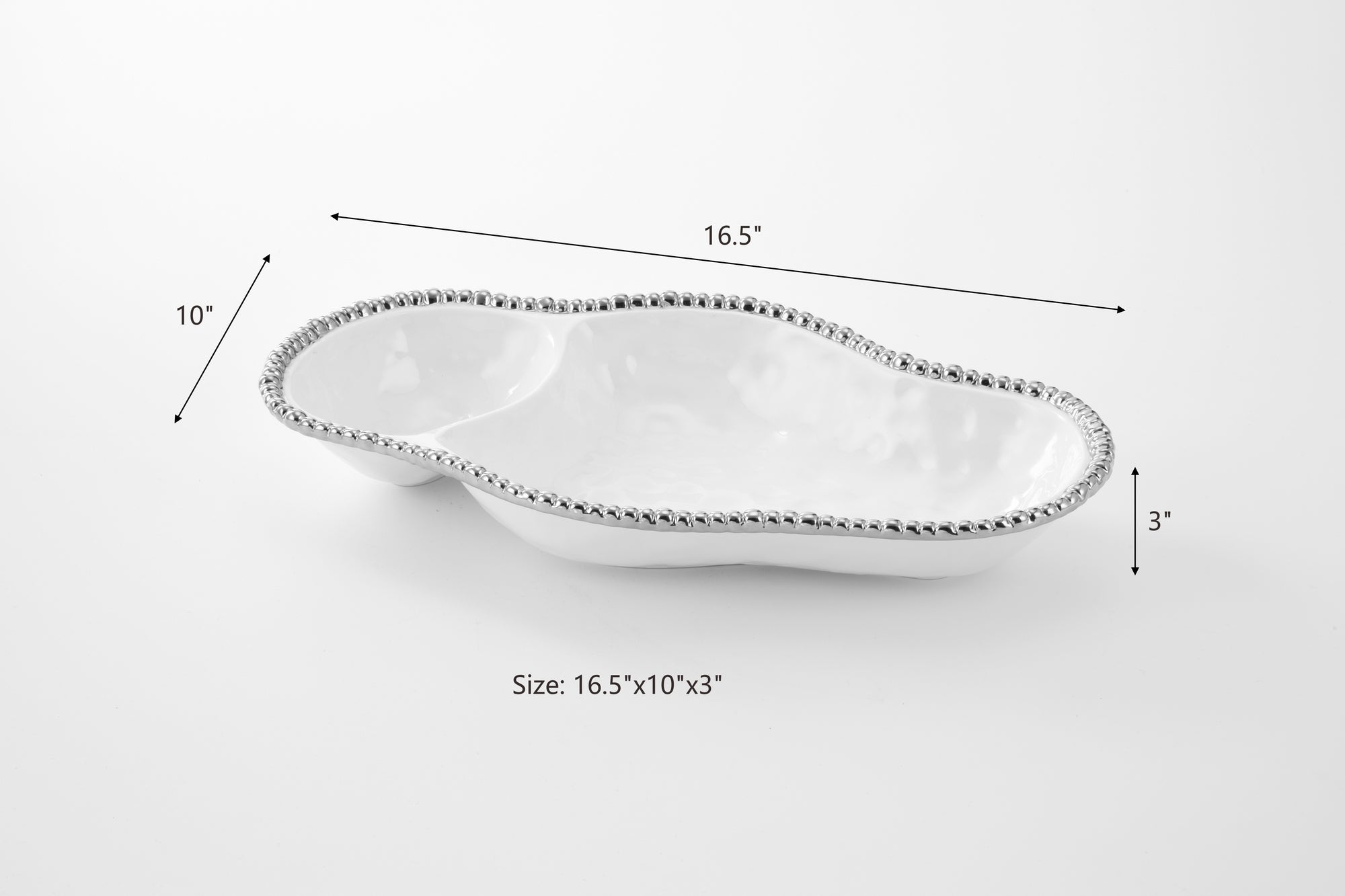 Salerno 2-Section Serving Piece Pampa Bay