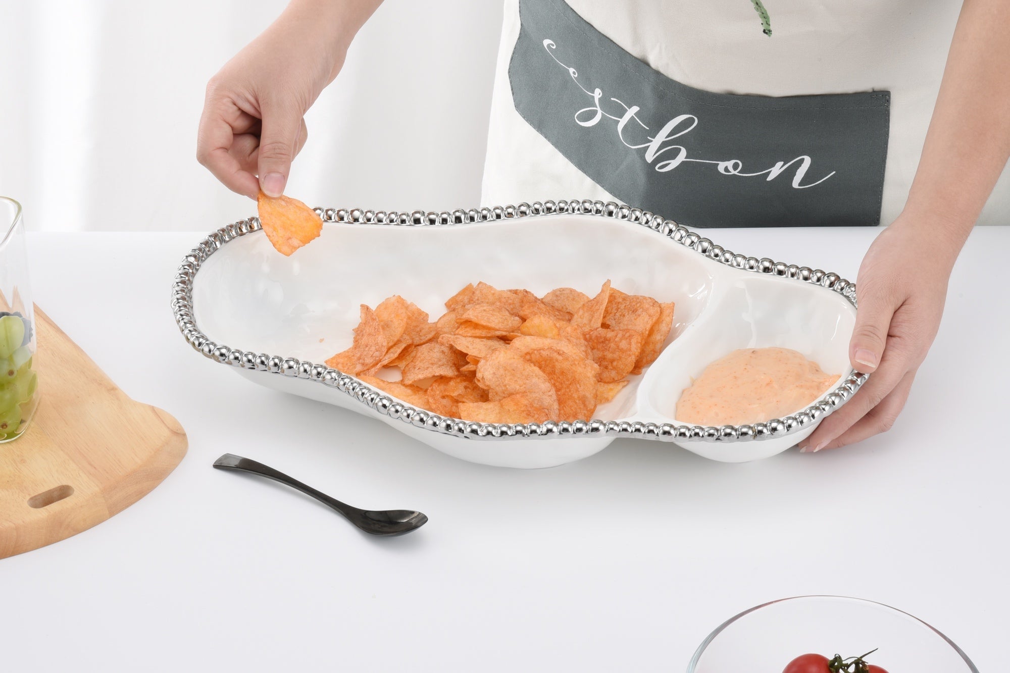 Salerno 2-Section Serving Piece Pampa Bay