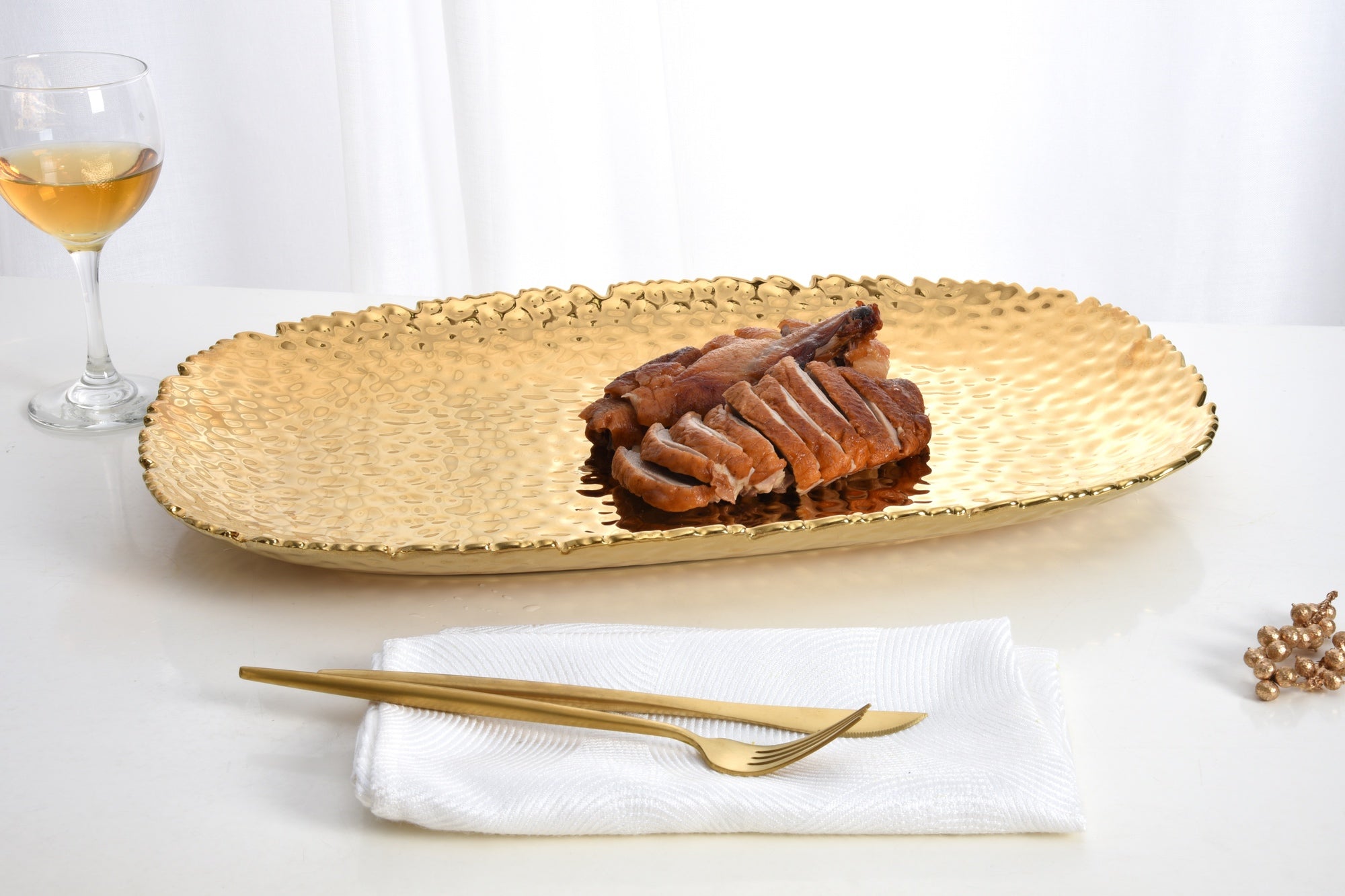 Golden Millennium Extra Large Serving Platter Pampa Bay