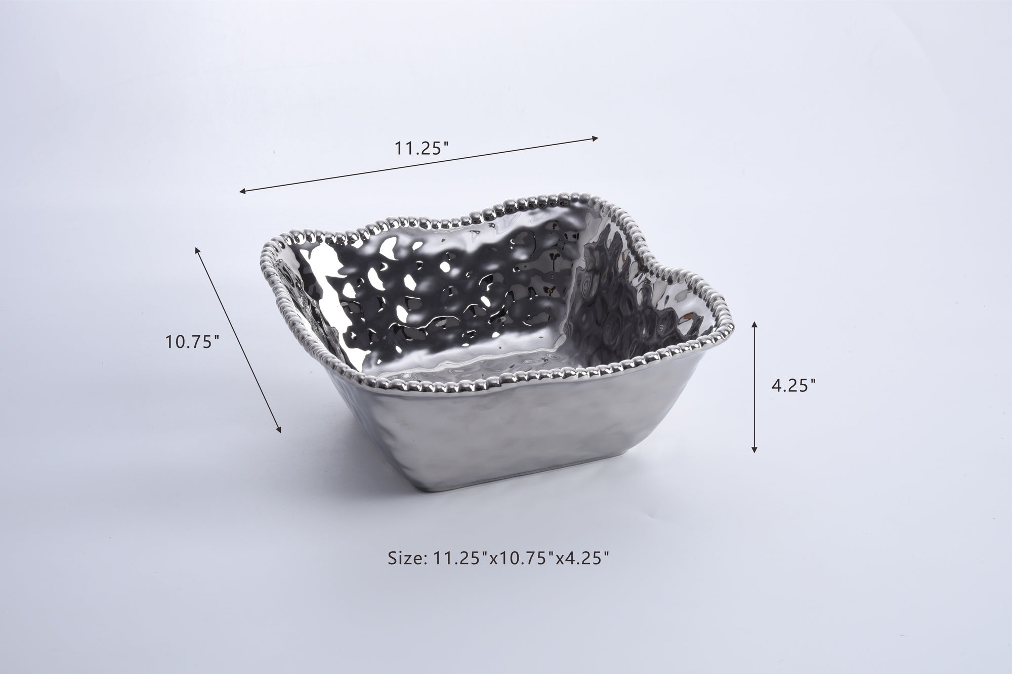 Verona Large Square Salad Bowl Pampa Bay