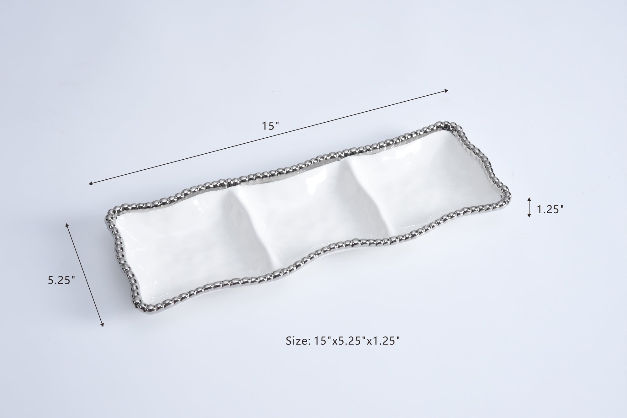 Salerno 3-Section Serving Piece
