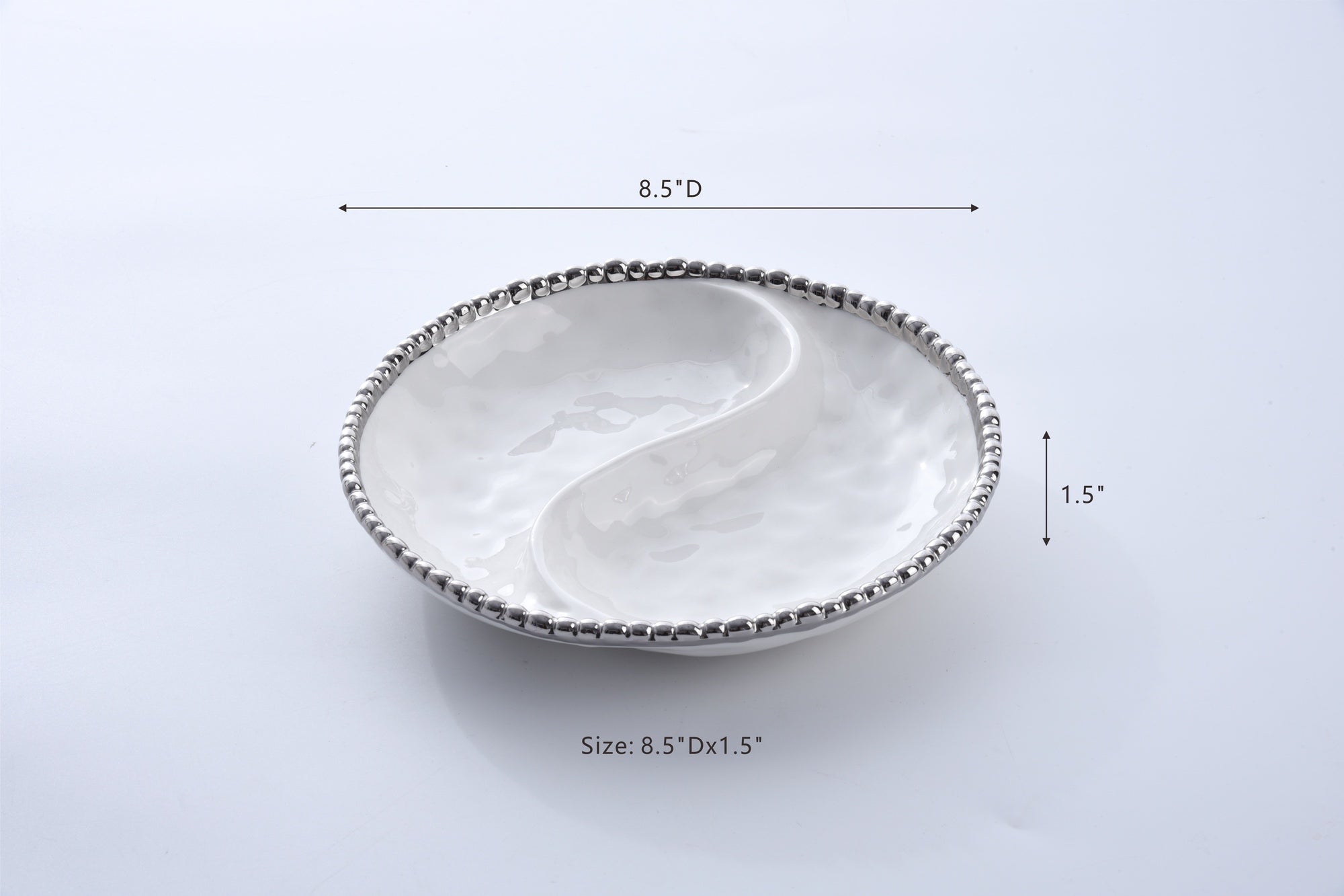 Salerno Small 2-Section Platter Pampa Bay