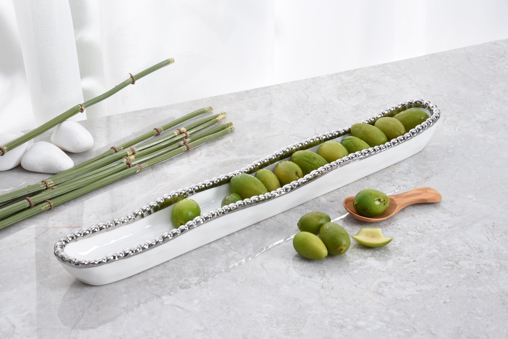 Salerno Olive Serving Dish Pampa Bay