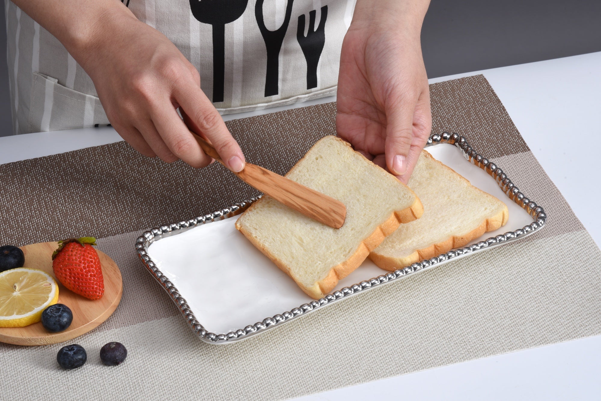 Salerno Small Rectangular Tray Pampa Bay