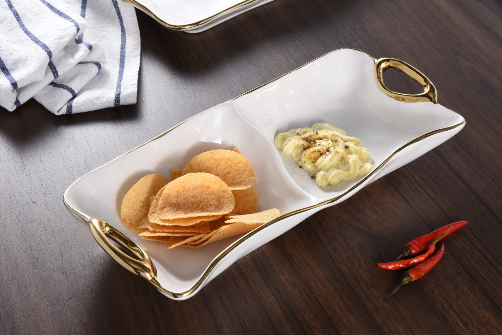 Golden Handles 2-Section Server Pampa Bay