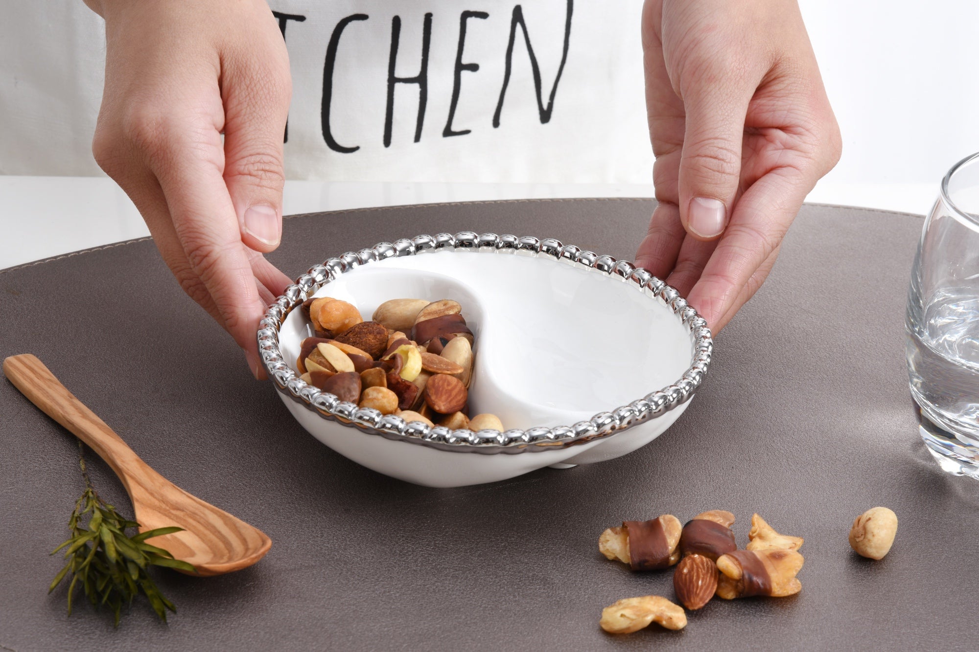 Salerno Mini 2 Section Platter Pampa Bay