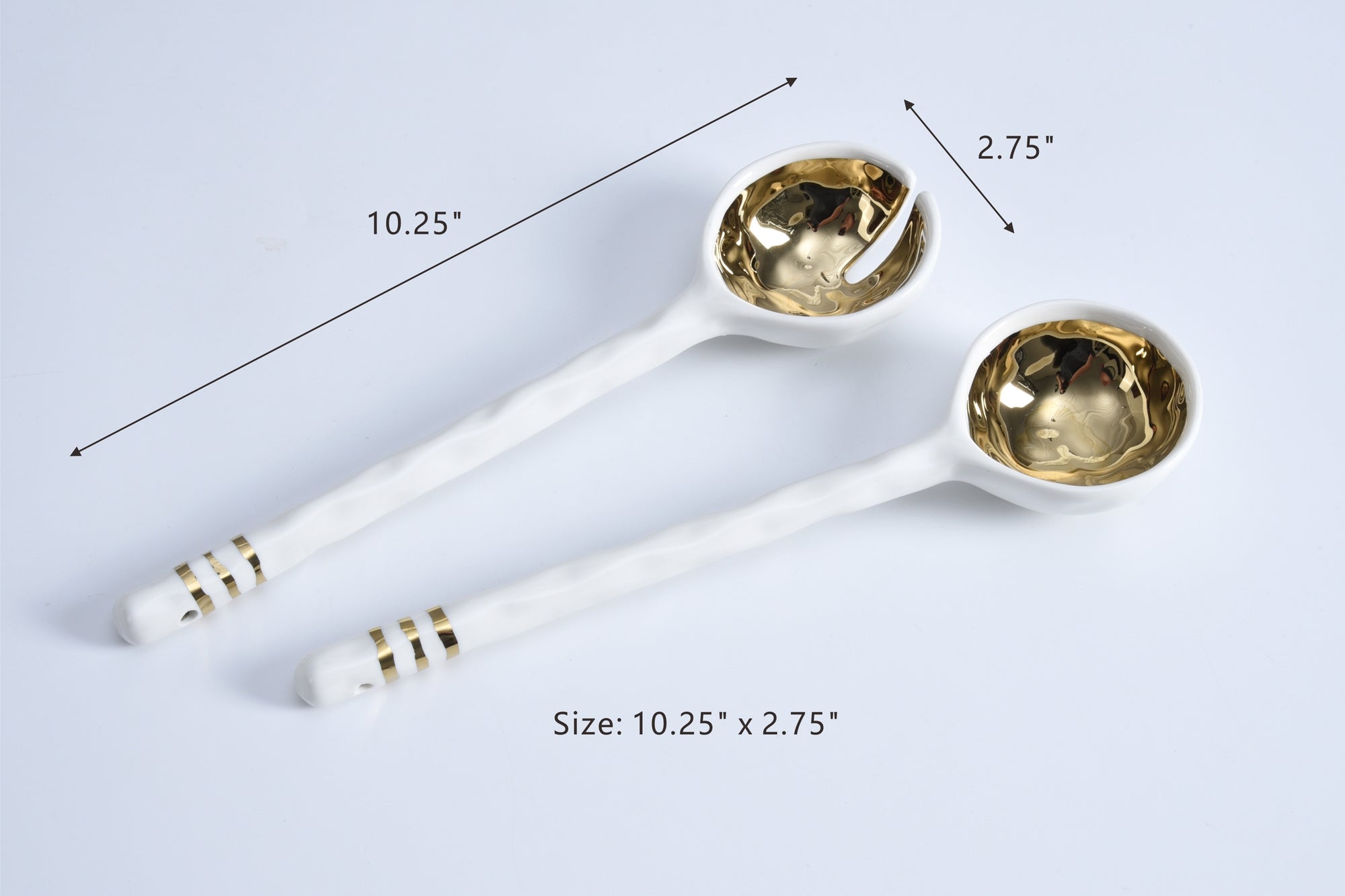 Porcelain Salad Server Set