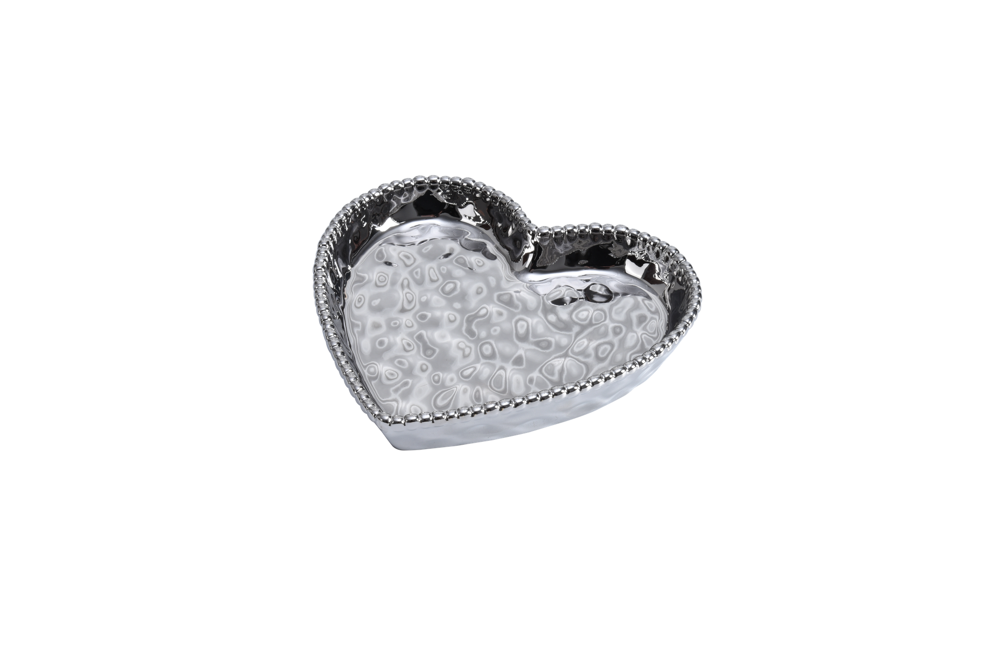 Love In The Air Heart Dish Silver Pampa Bay