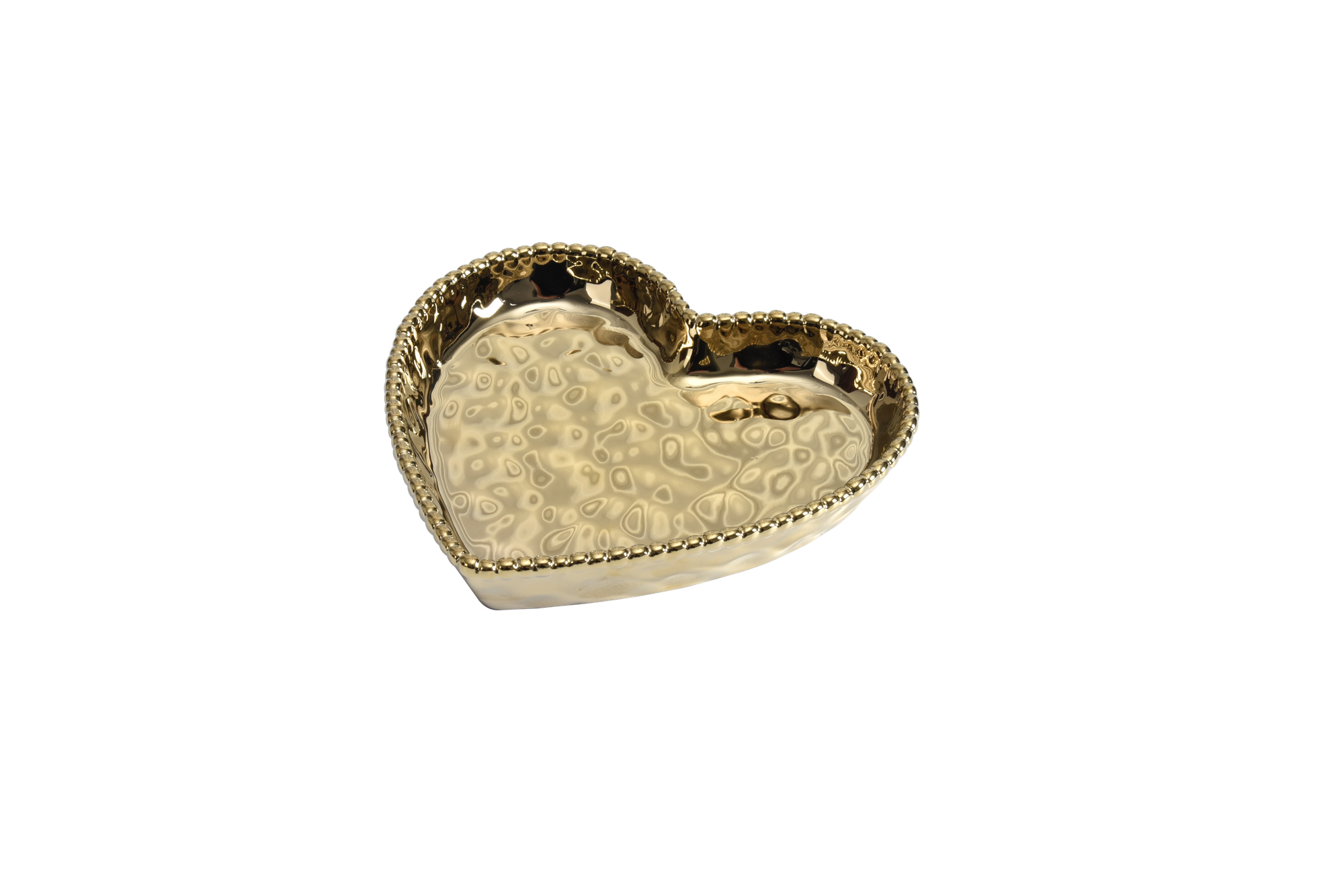 Love In The Air Heart Dish Gold Pampa Bay