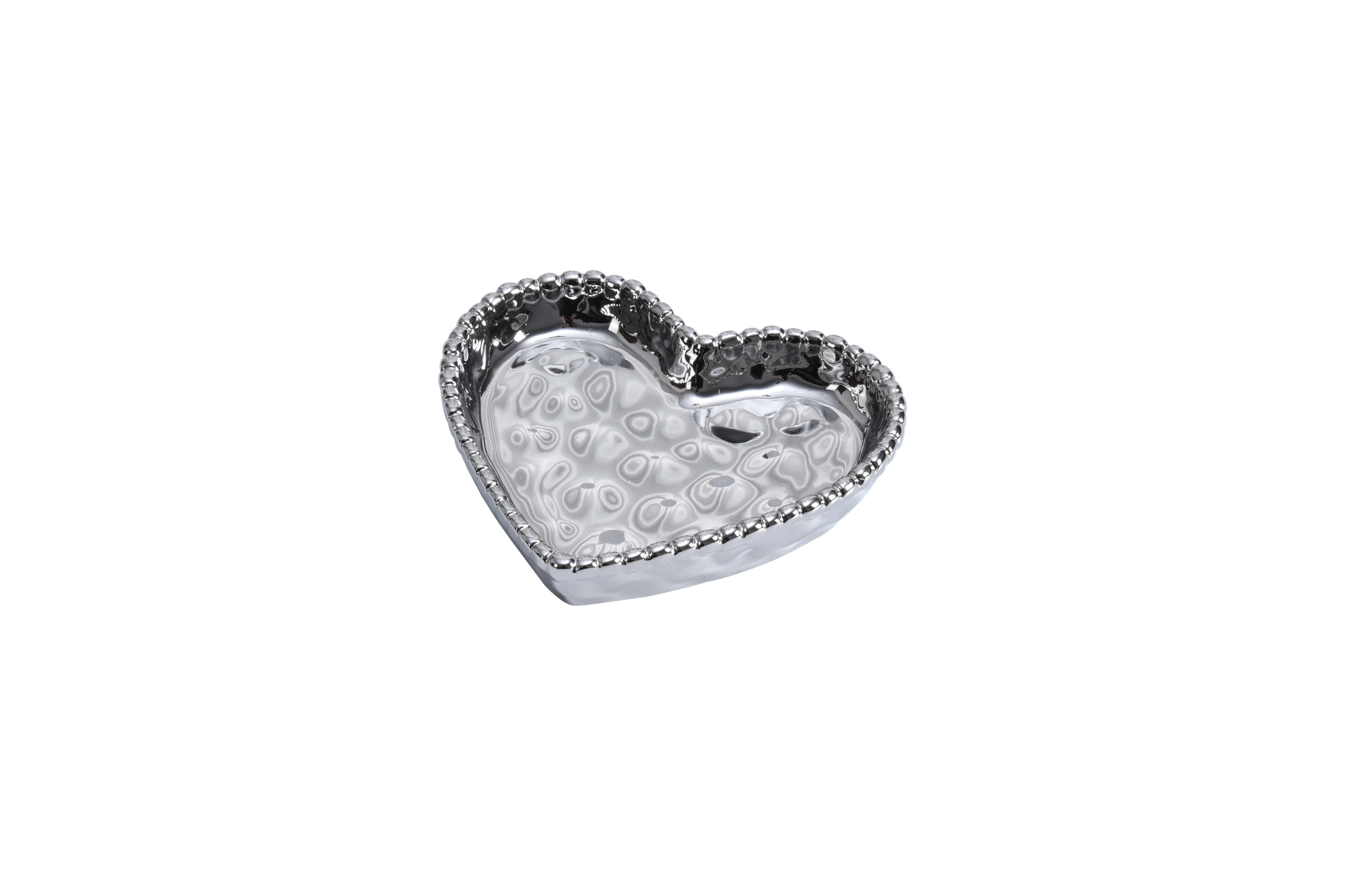 Love In The Air Mini Heart Dish Silver Pampa Bay