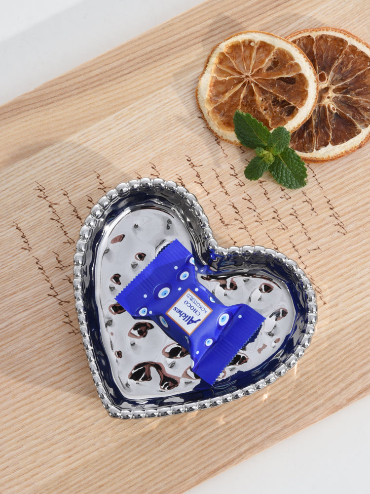 Love In The Air Mini Heart Dish Silver