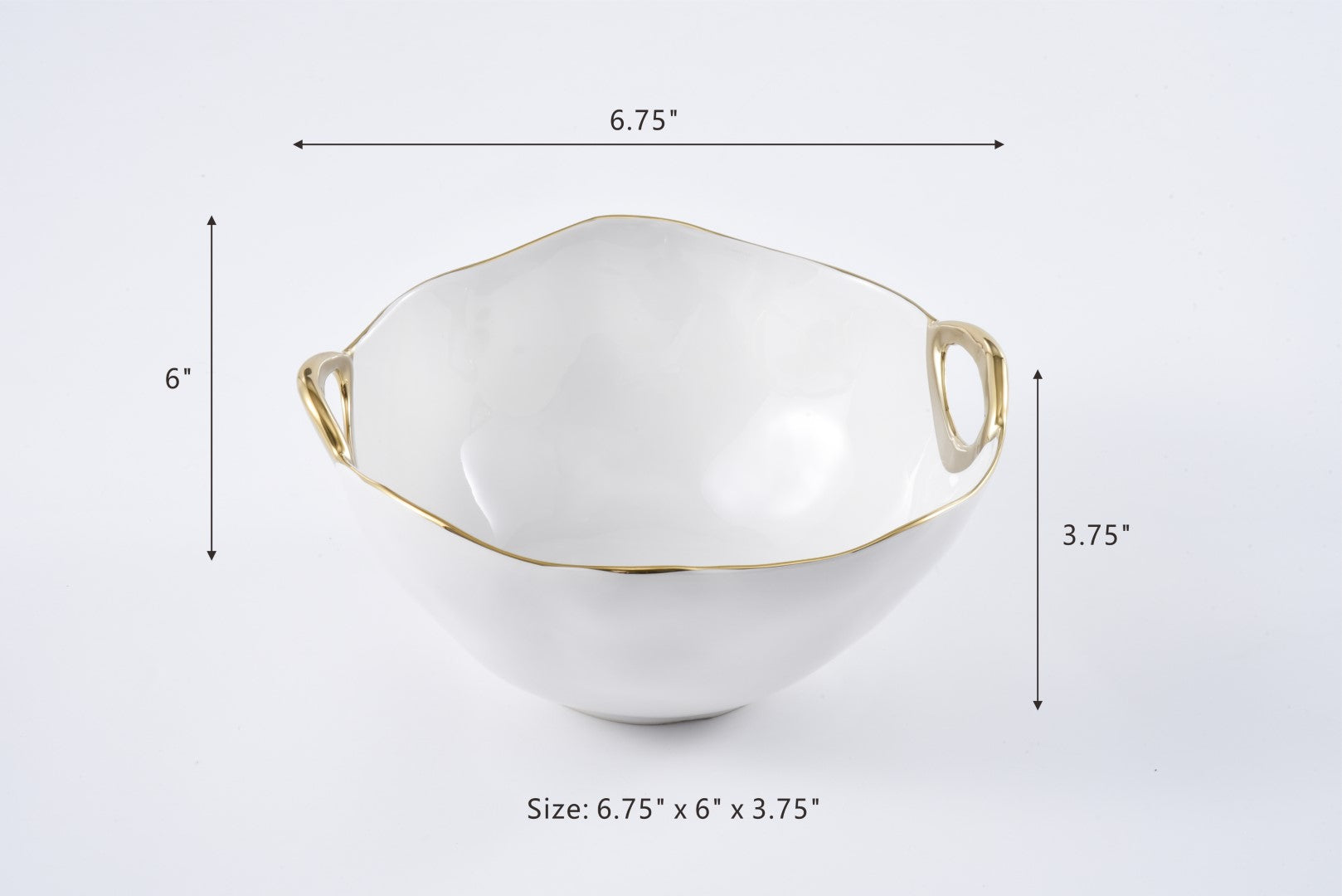 Golden Handles Large Bowl