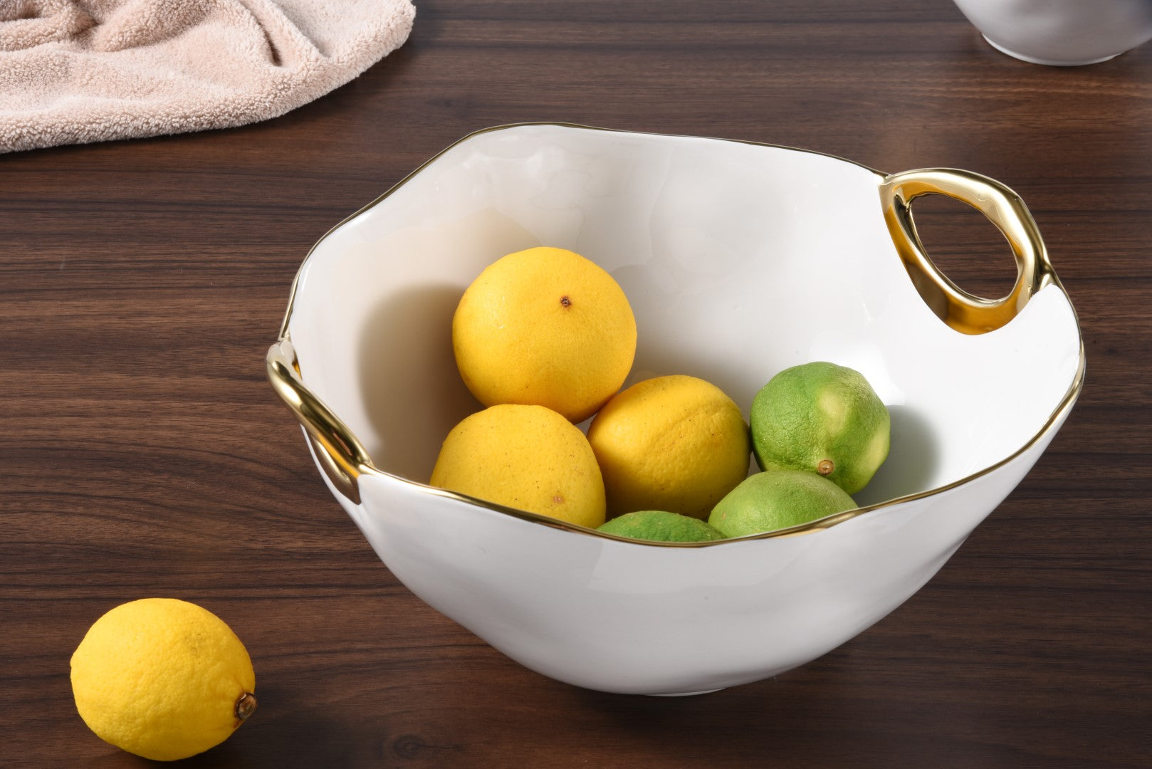 Golden Handles Large Bowl