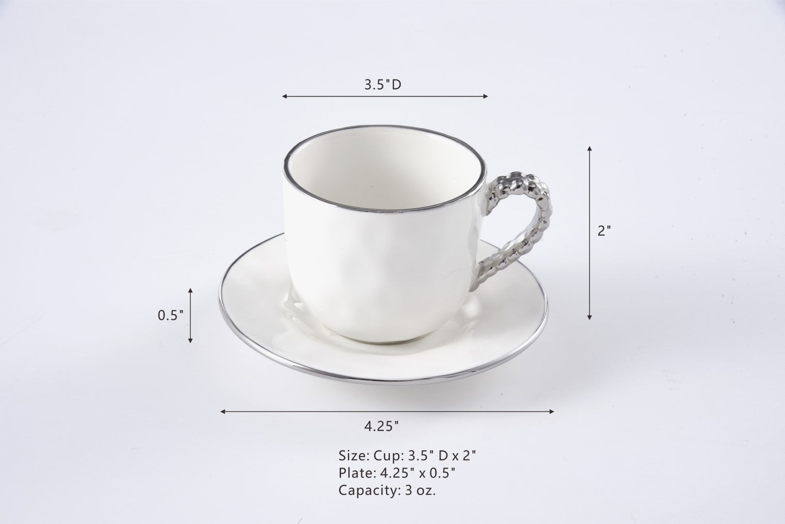 Salerno Espresso Cup & Saucer Pampa Bay