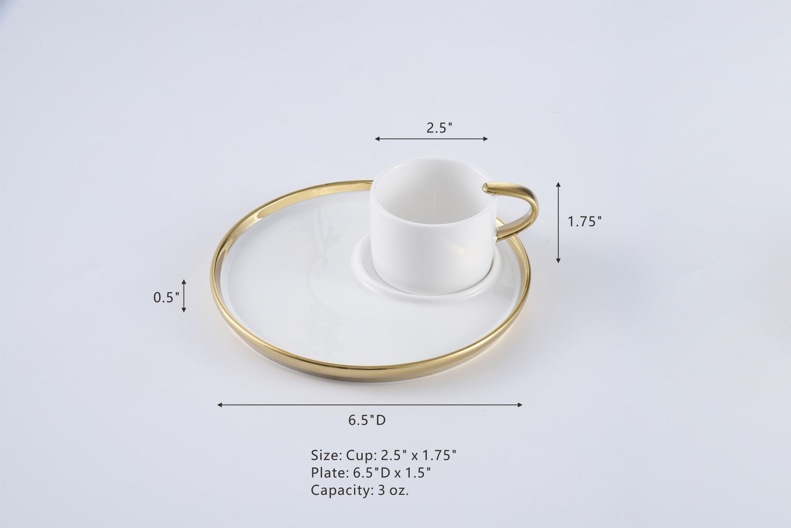 Accessories Espresso Cup and Plate Pampa Bay