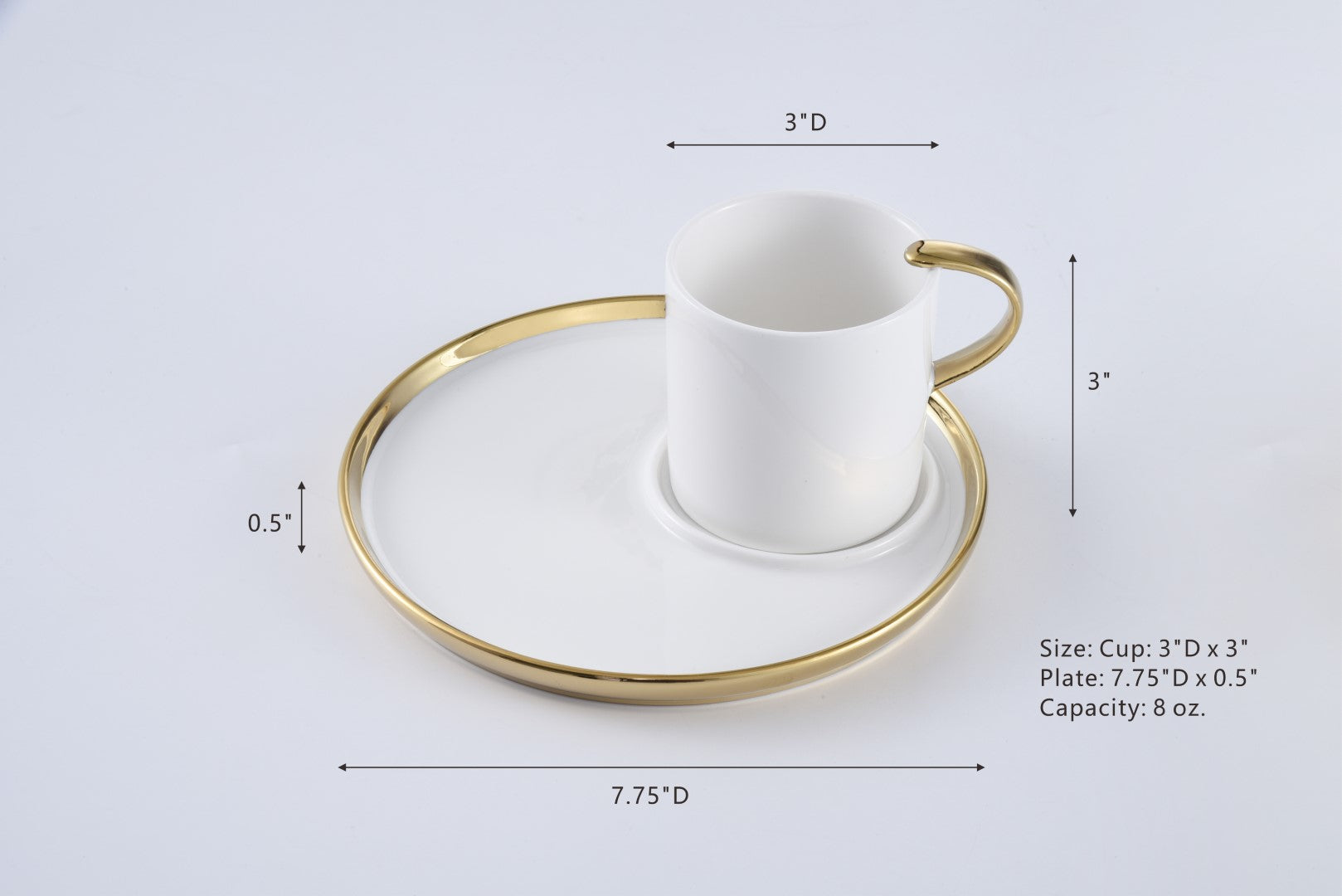 Accessories Cappuccino Cup and Plate