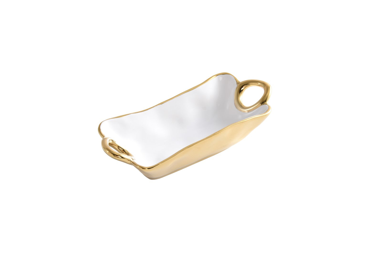 Golden Handles Mini Rectangular Bowl Pampa Bay