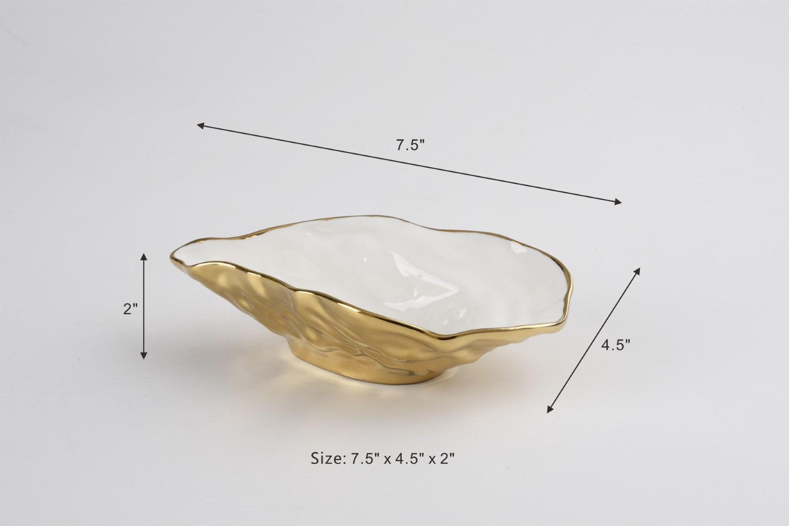 The Oysters Small Oyster Bowl Golden Exterior Pampa Bay