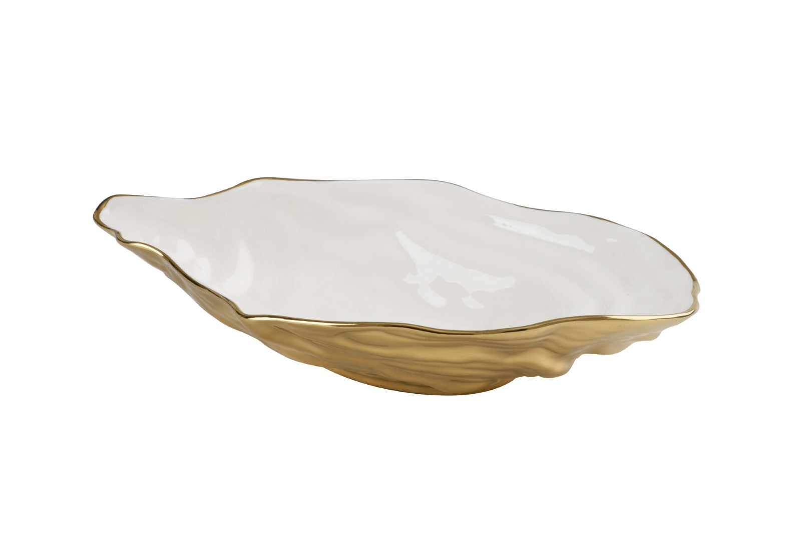 The Oysters Large Oyster Bowl Golden Exterior Pampa Bay