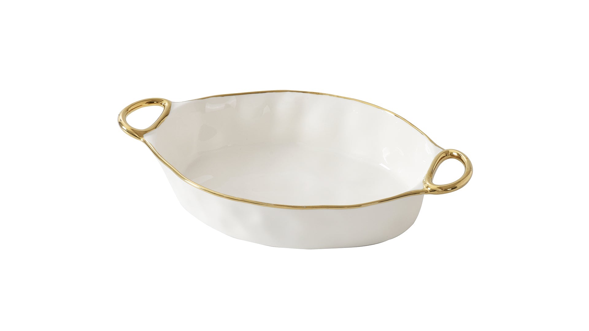 Golden Handles 13" x 9" Oval Baking Dish Pampa Bay