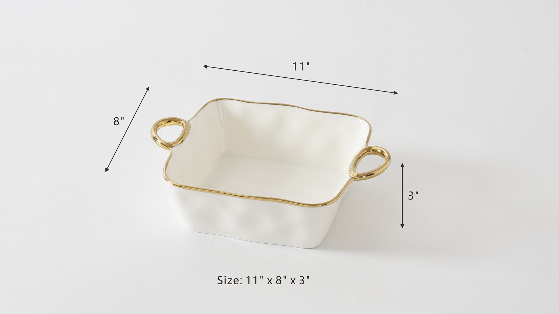 Golden Handles 8" x 8" Square Baking Dish Pampa Bay
