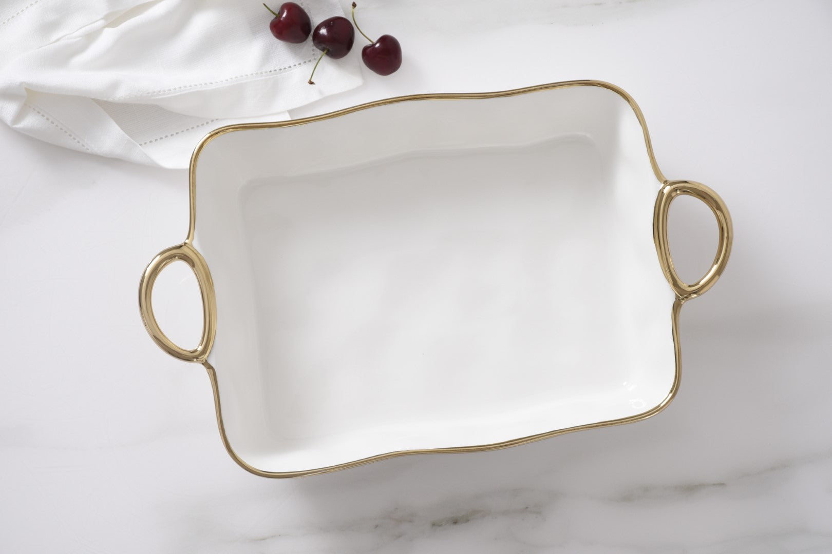 Golden Handles 11" x 9" Rectangular Baking Dish Pampa Bay