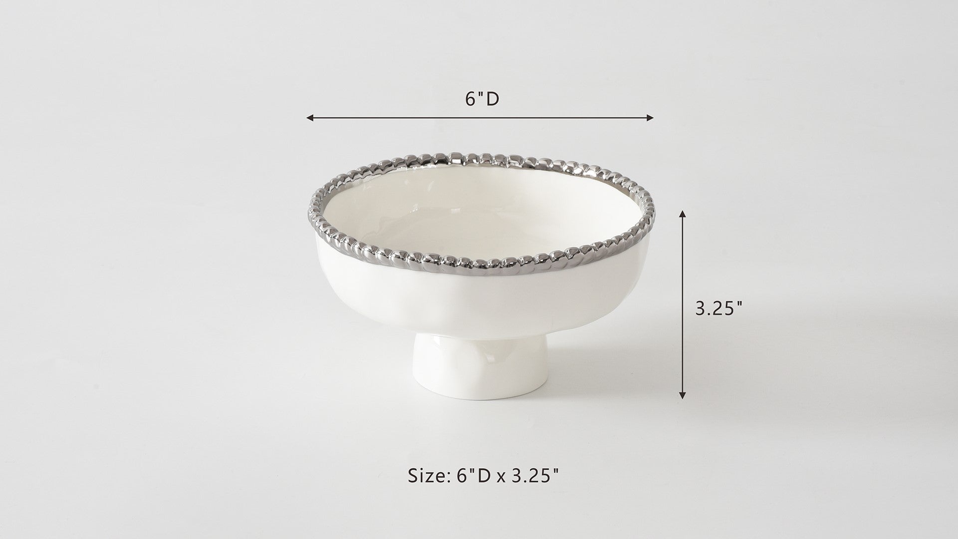 Salerno Small Footed Bowl Pampa Bay