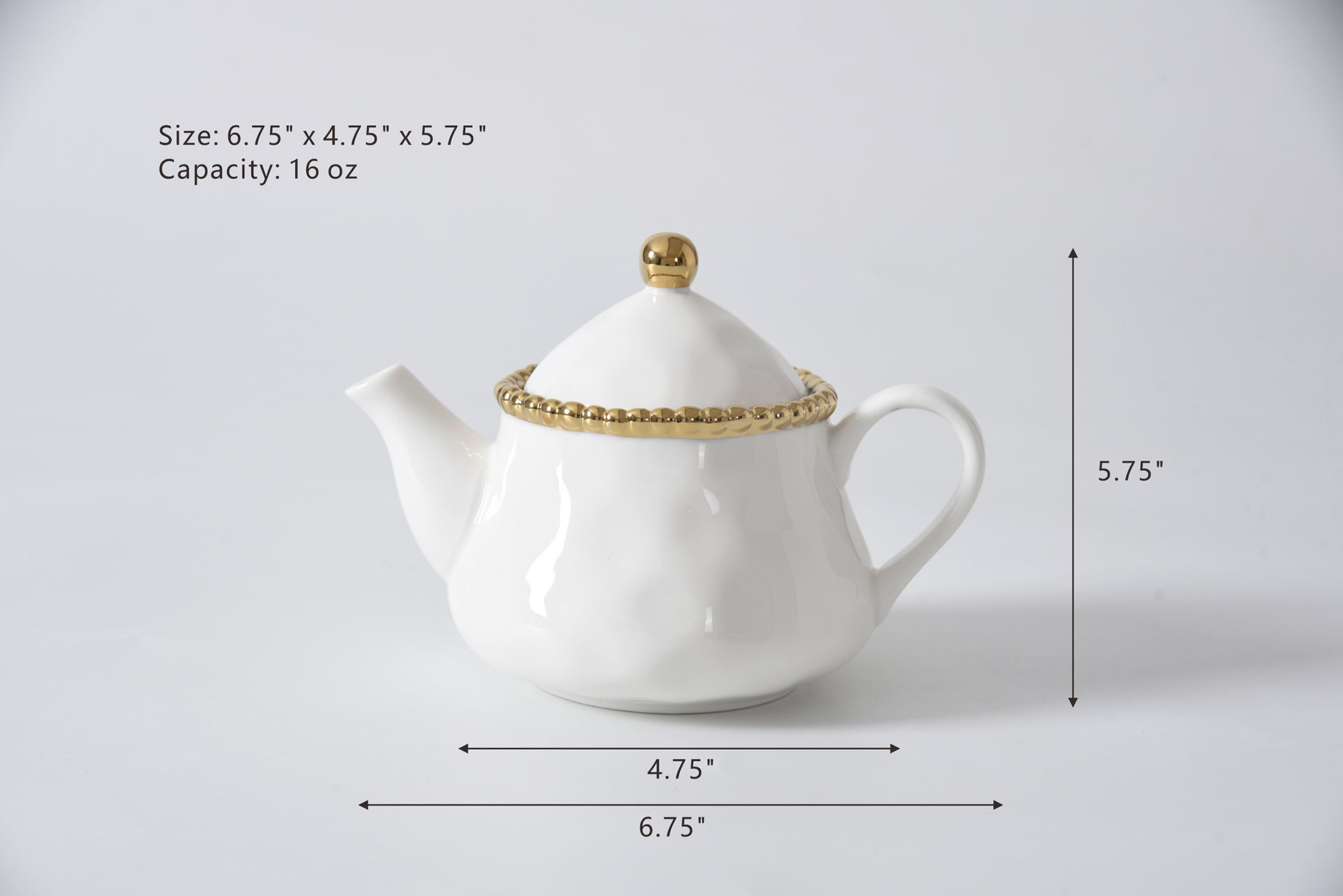 Golden Salerno Tea Pot Pampa Bay