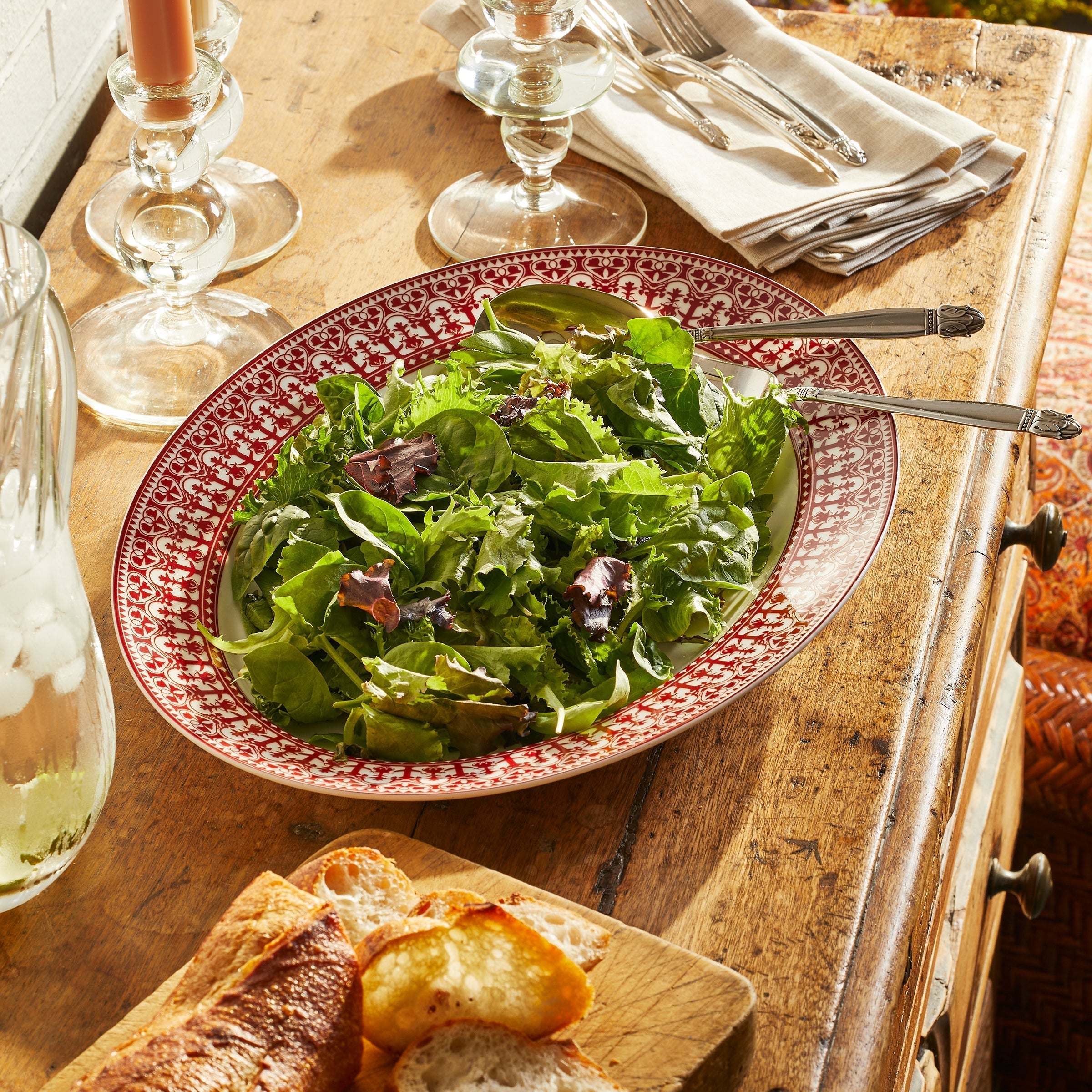 Casablanca Rimmed Oval Platter