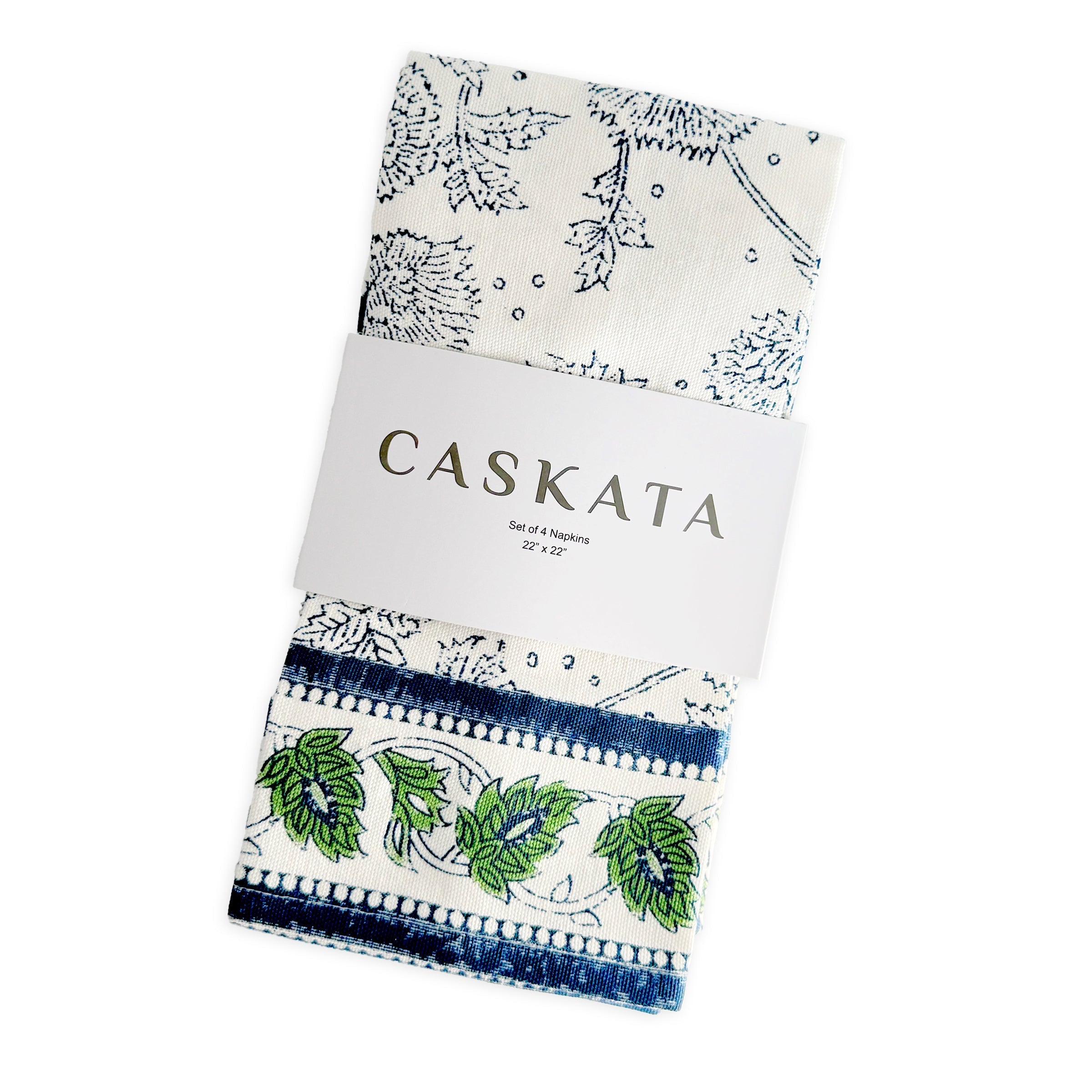 Cuttyhunk Block Print Dinner Napkins