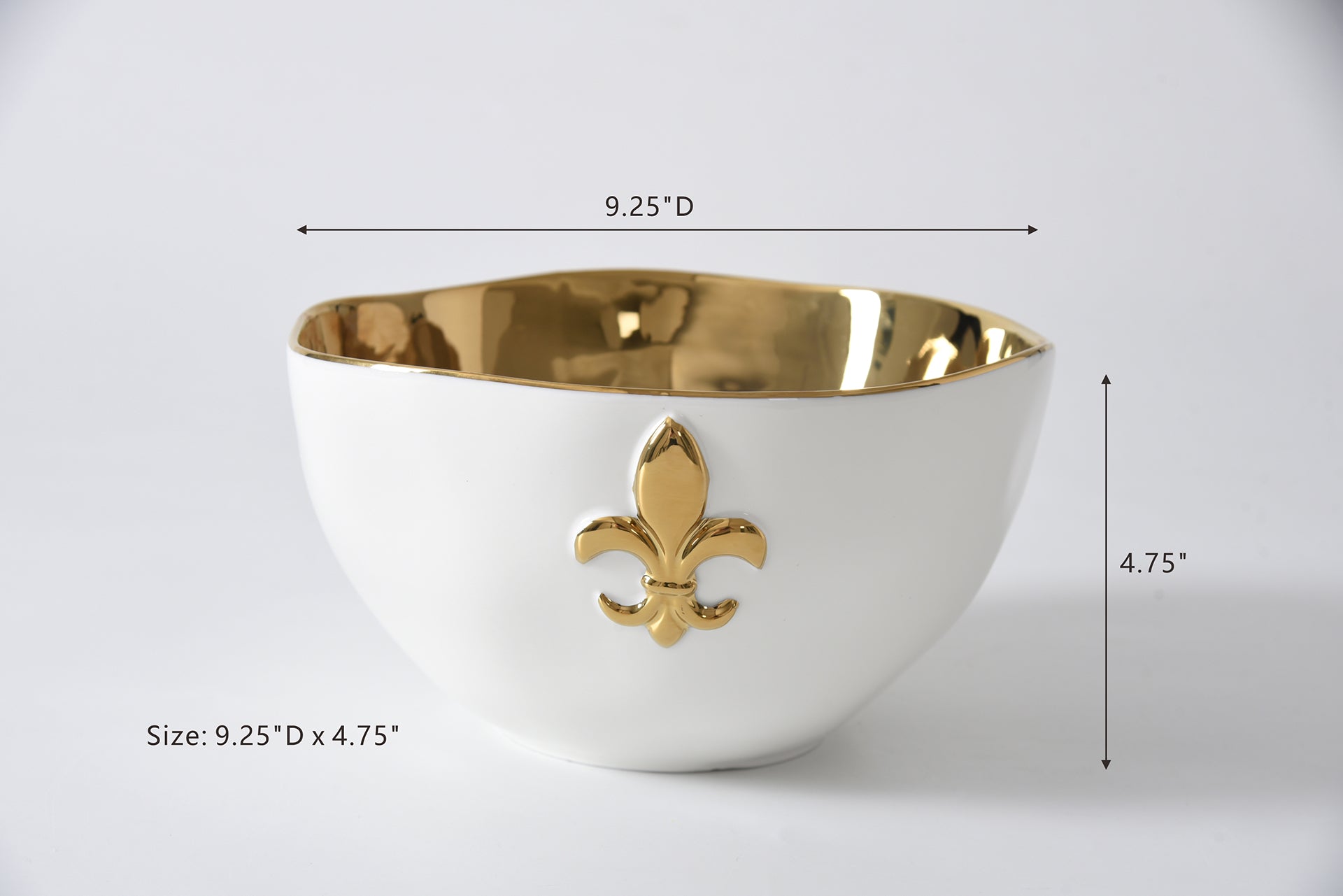 Fleur-De-Lis Large Bowl Pampa Bay