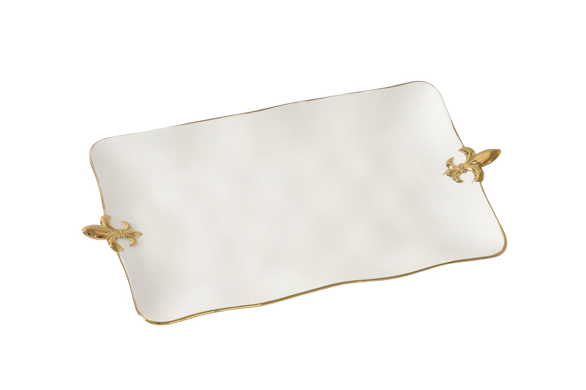 Fleur-De-Lis Rectangular Platter Pampa Bay