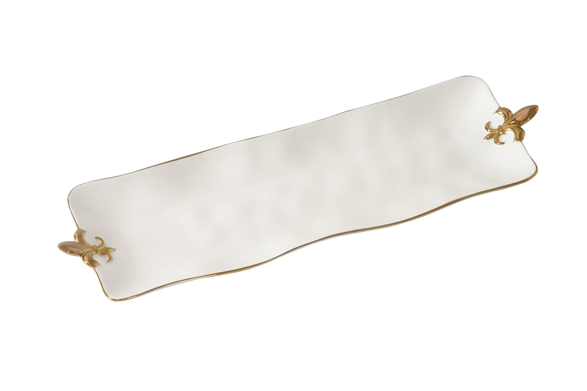 Fleur-De-Lis Rectangular Serving Piece Pampa Bay