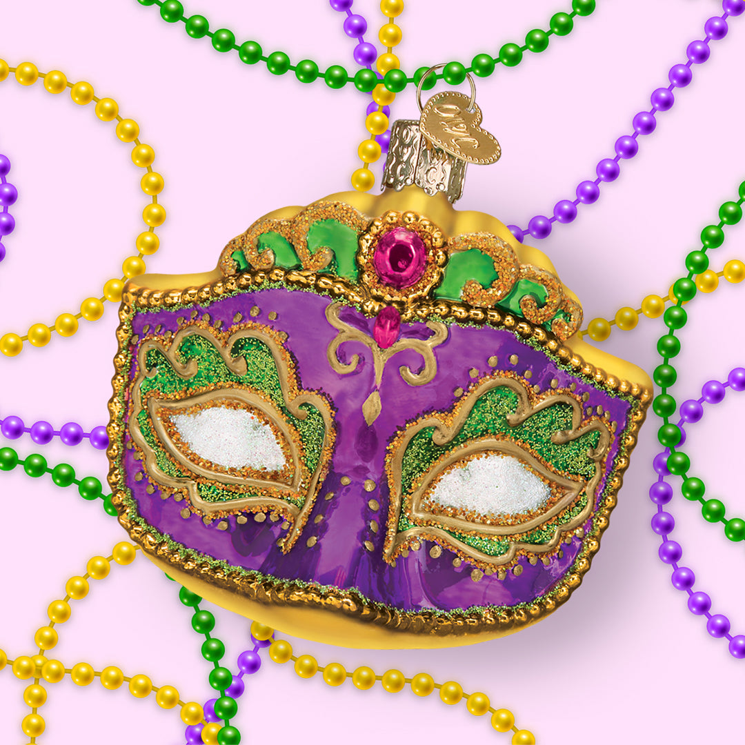 Mardi Gras Mask Ornament Old World Christmas