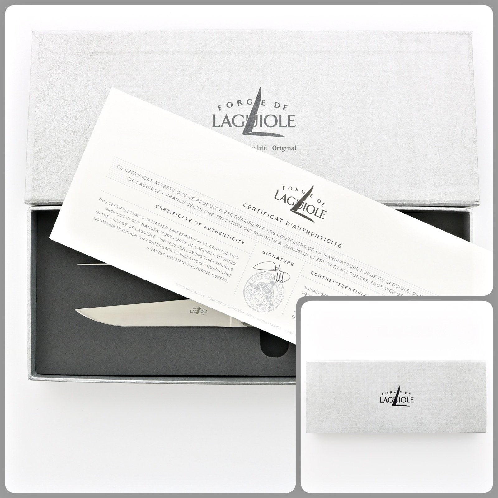 Forge de Laguiole Walnut Steak Knives - Shiny