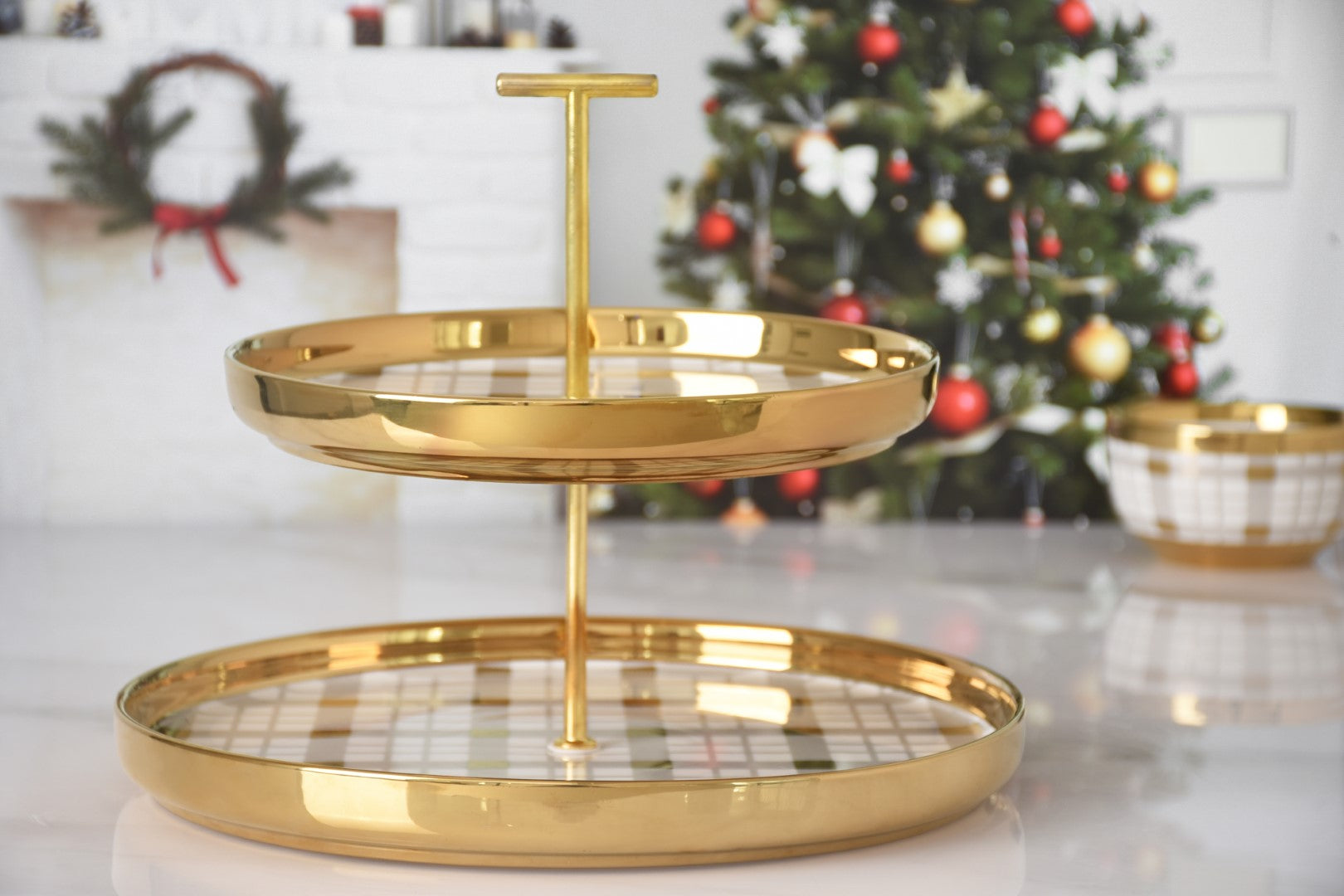 For The Holidays 2 Tier Stand