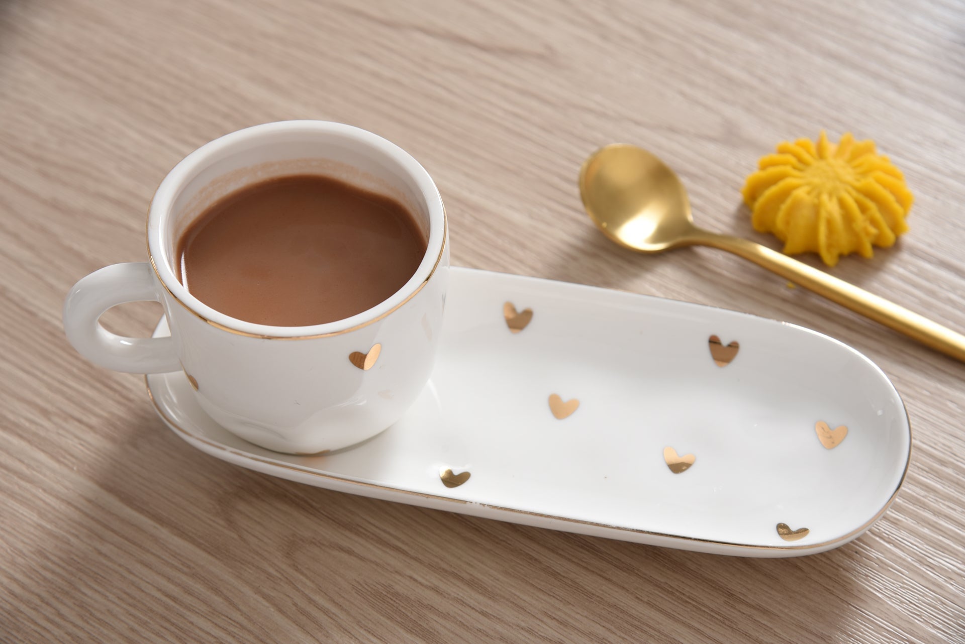 Heart To Heart Set of 2 Espresso Cups & Saucers Pampa Bay