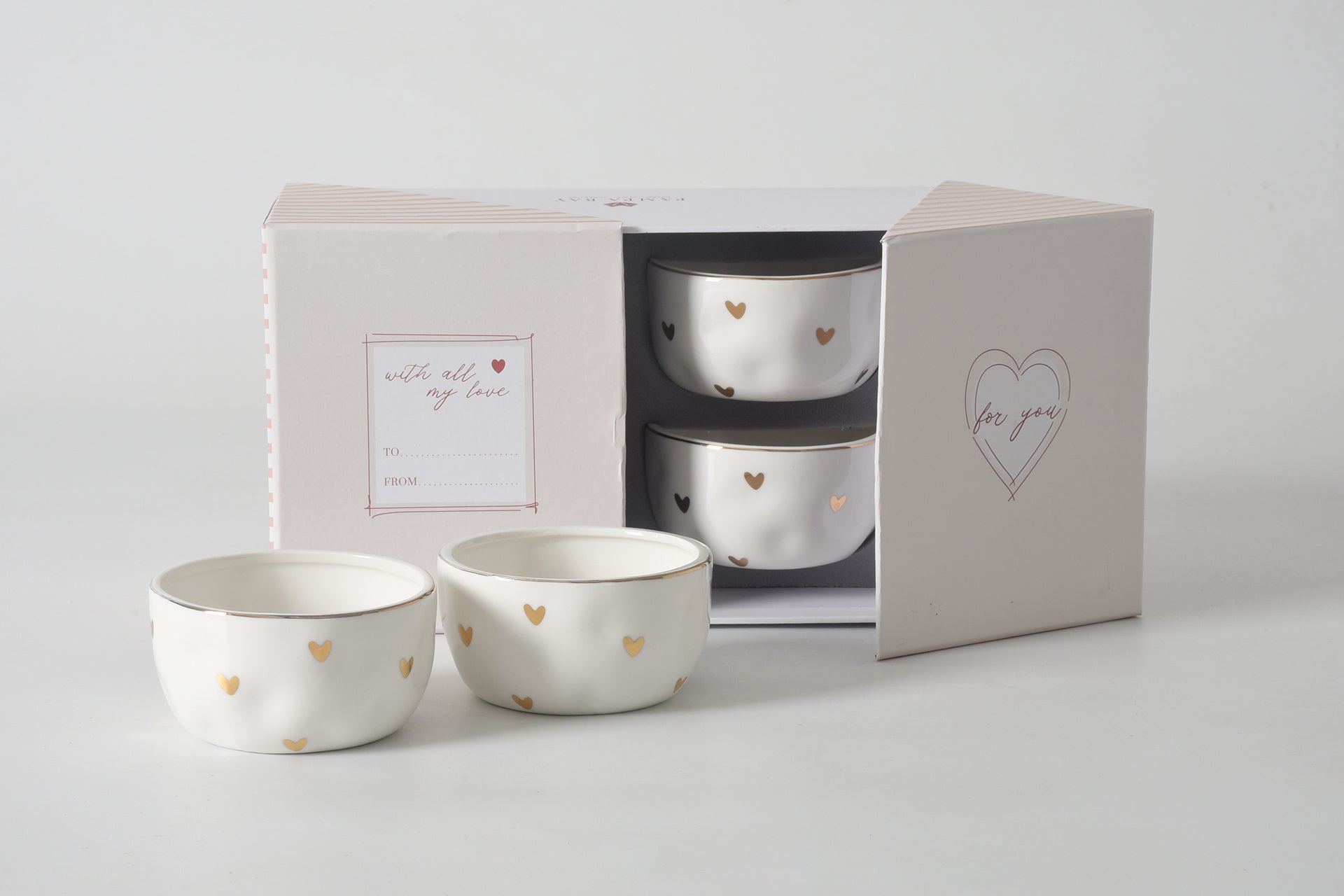 Heart To Heart Set of 4 Snack Bowls Pampa Bay