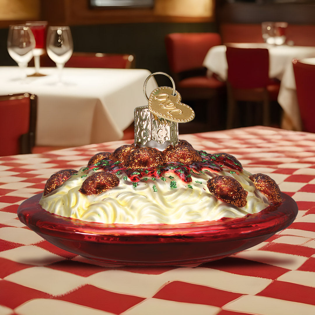 Spaghetti And Meatballs Ornament Old World Christmas
