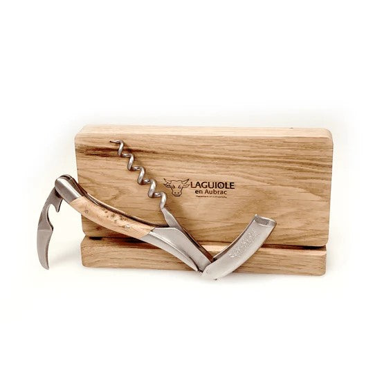 Sommelier Waiter's Corkscrew, Juniper Wood Handle-Laguiole en Aubrac France Simply Me Box