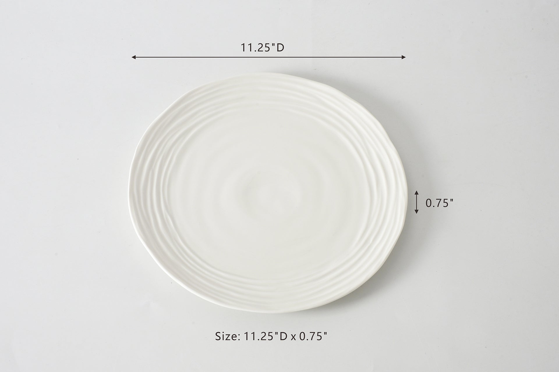 Le Blanc Round Dinner Plate Pampa Bay
