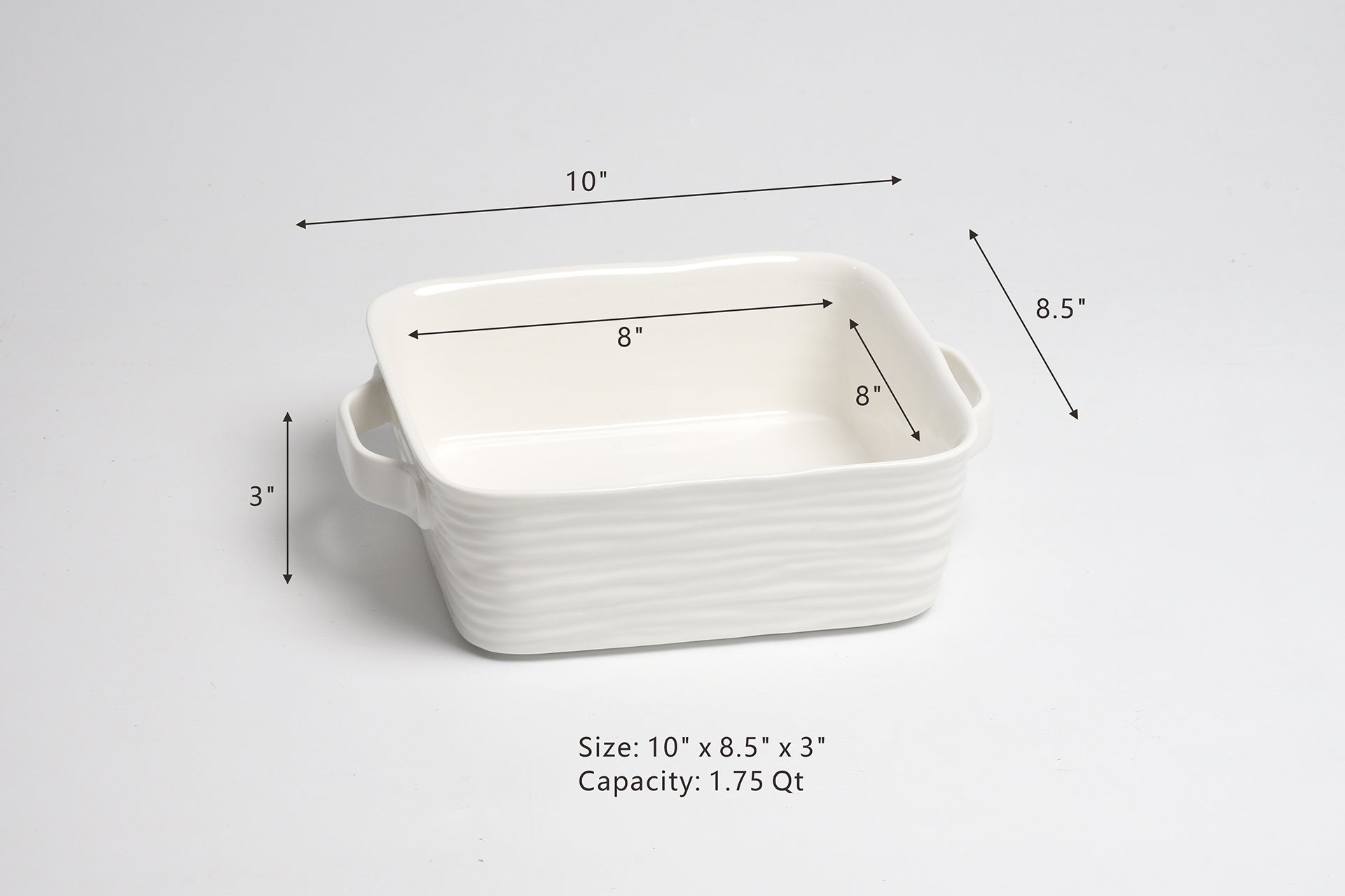 Le Blanc 8" x 8" Square Baking Dish Pampa Bay